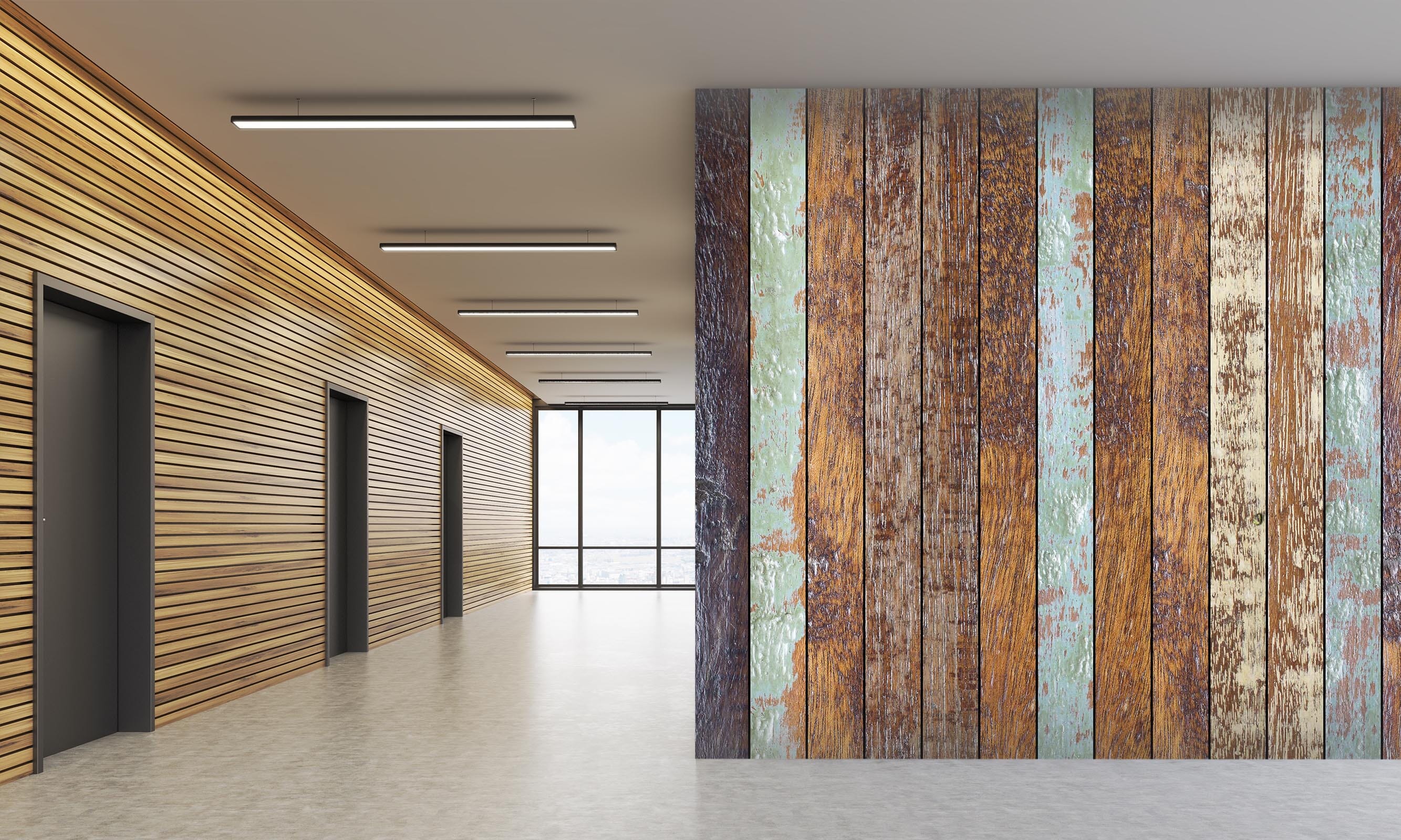 3D Wooden Wall 071 Wall Murals Wallpaper AJ Wallpaper 2 