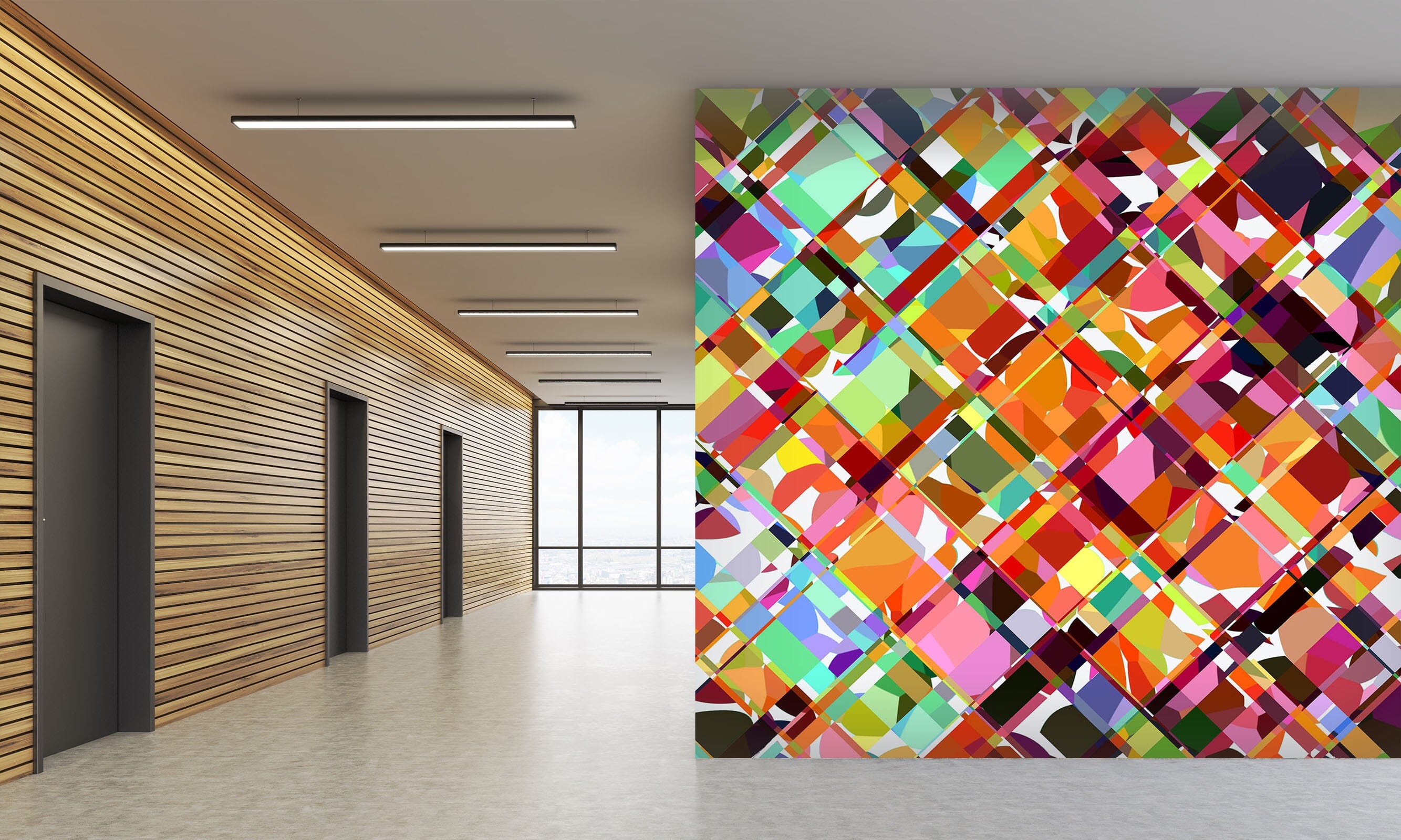 3D Multicolored Pattern 1403 Shandra Smith Wall Mural Wall Murals Wallpaper AJ Wallpaper 2 