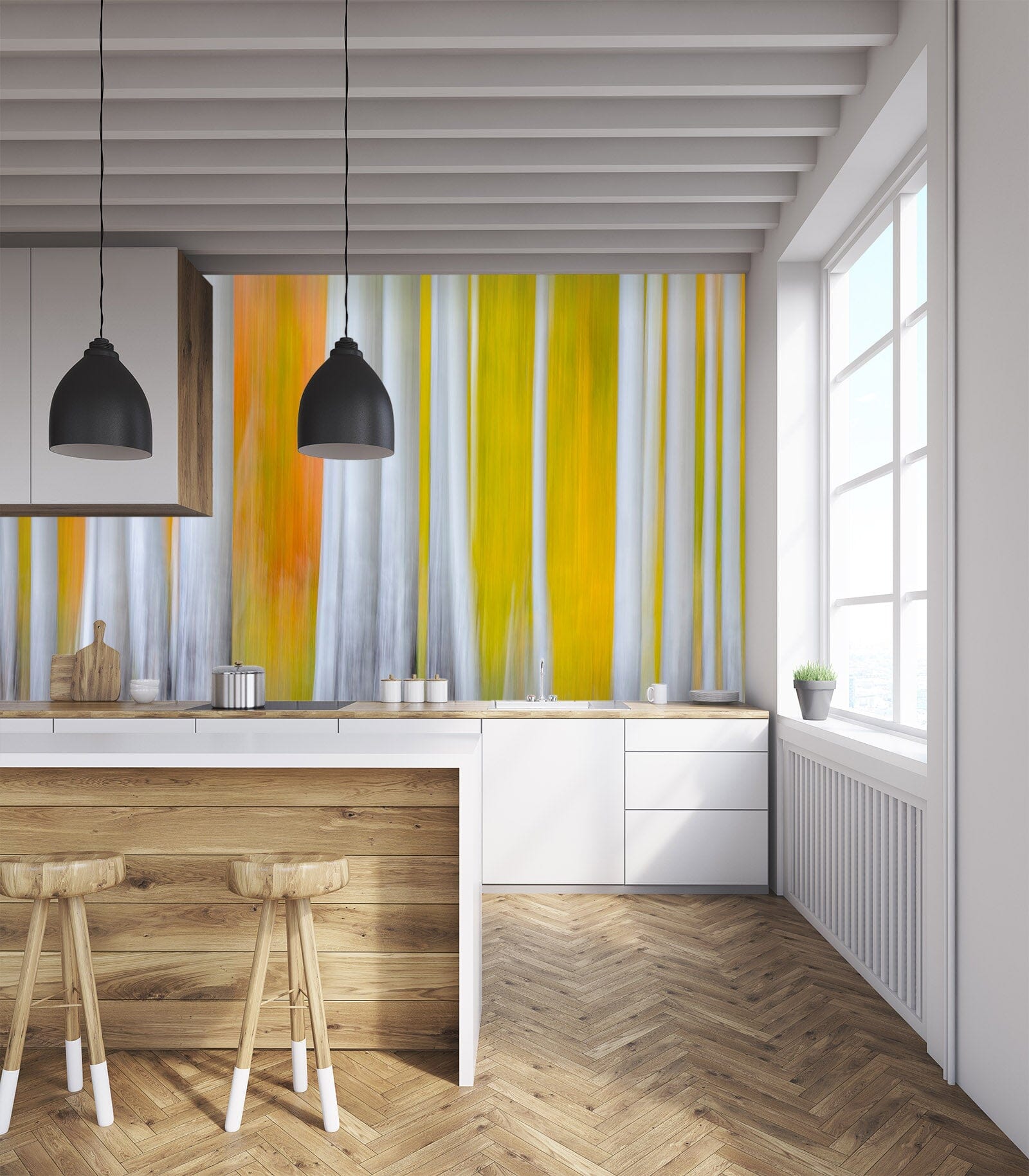 3D White Trunk 1440 Marco Carmassi Wall Mural Wall Murals Wallpaper AJ Wallpaper 2 