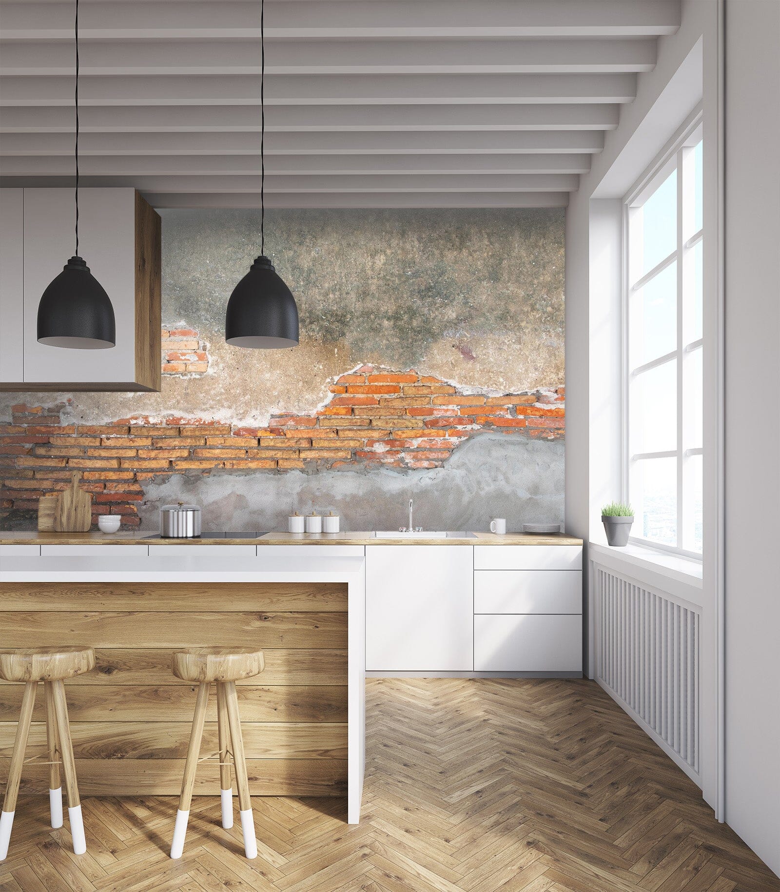 3D Concrete Brick Wall 81 Wall Murals Wallpaper AJ Wallpaper 2 