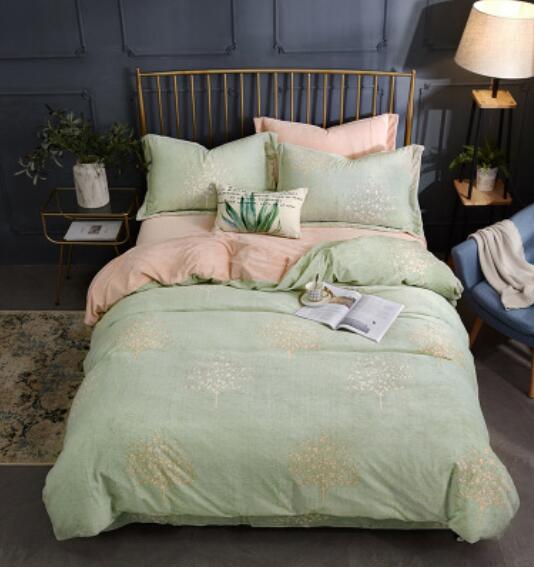 3D Light Green 20182 Bed Pillowcases Quilt