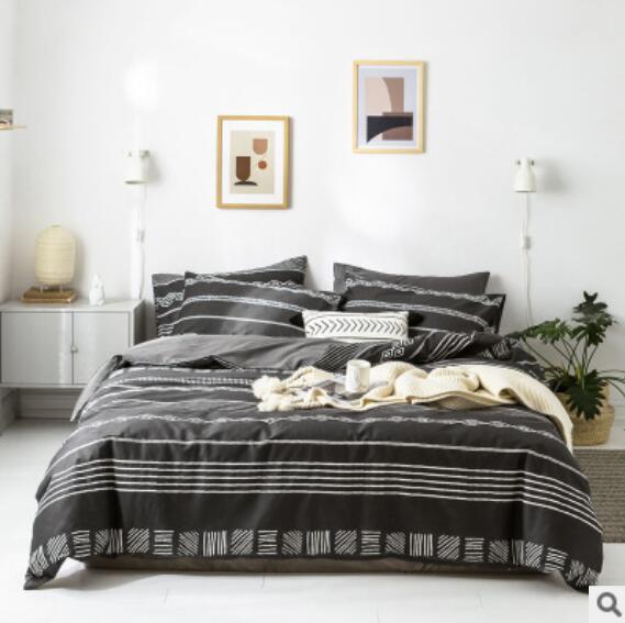 3D Black Bars 14165 Bed Pillowcases Quilt