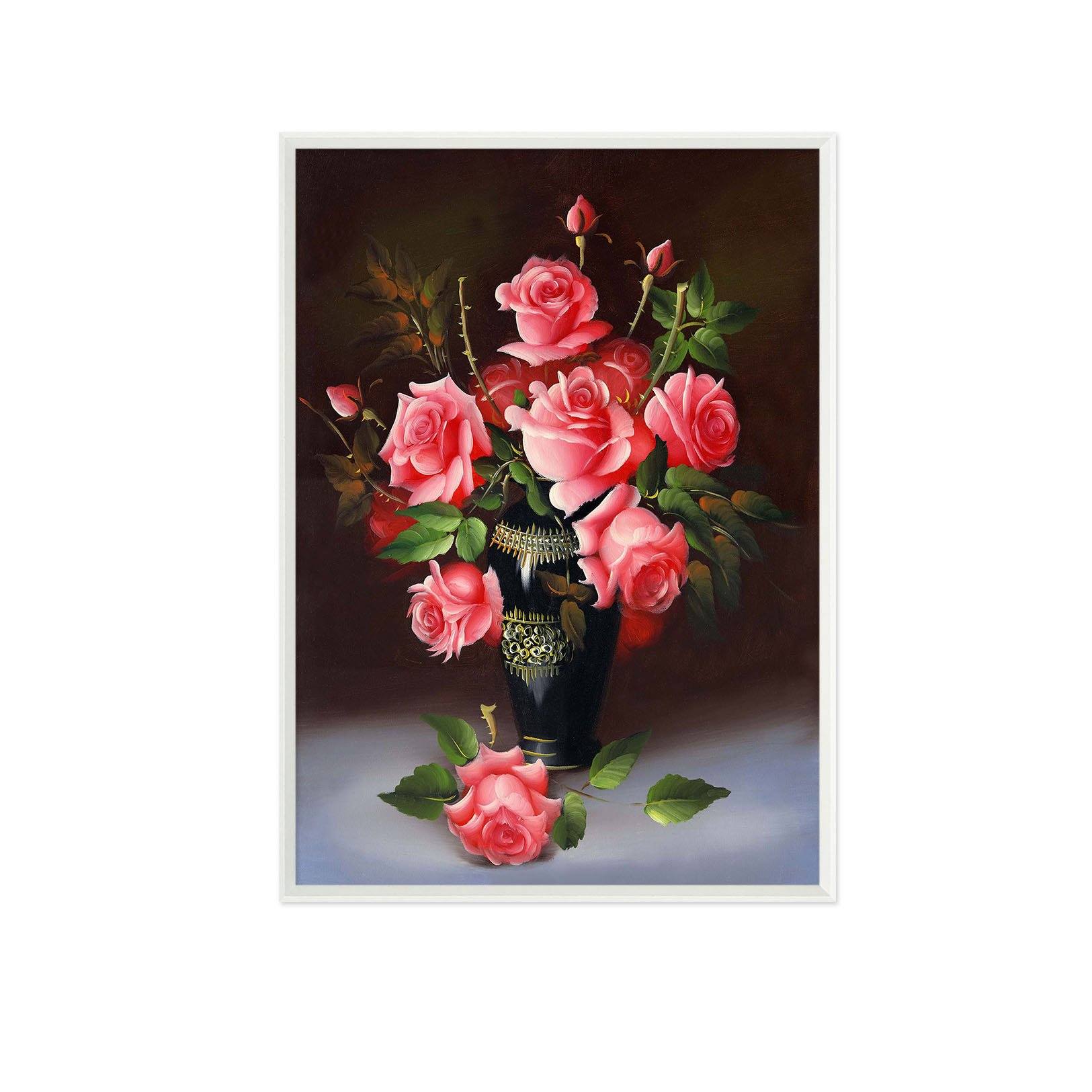 3D Growing Flowers 137 Fake Framed Print Painting Wallpaper AJ Creativity Home 