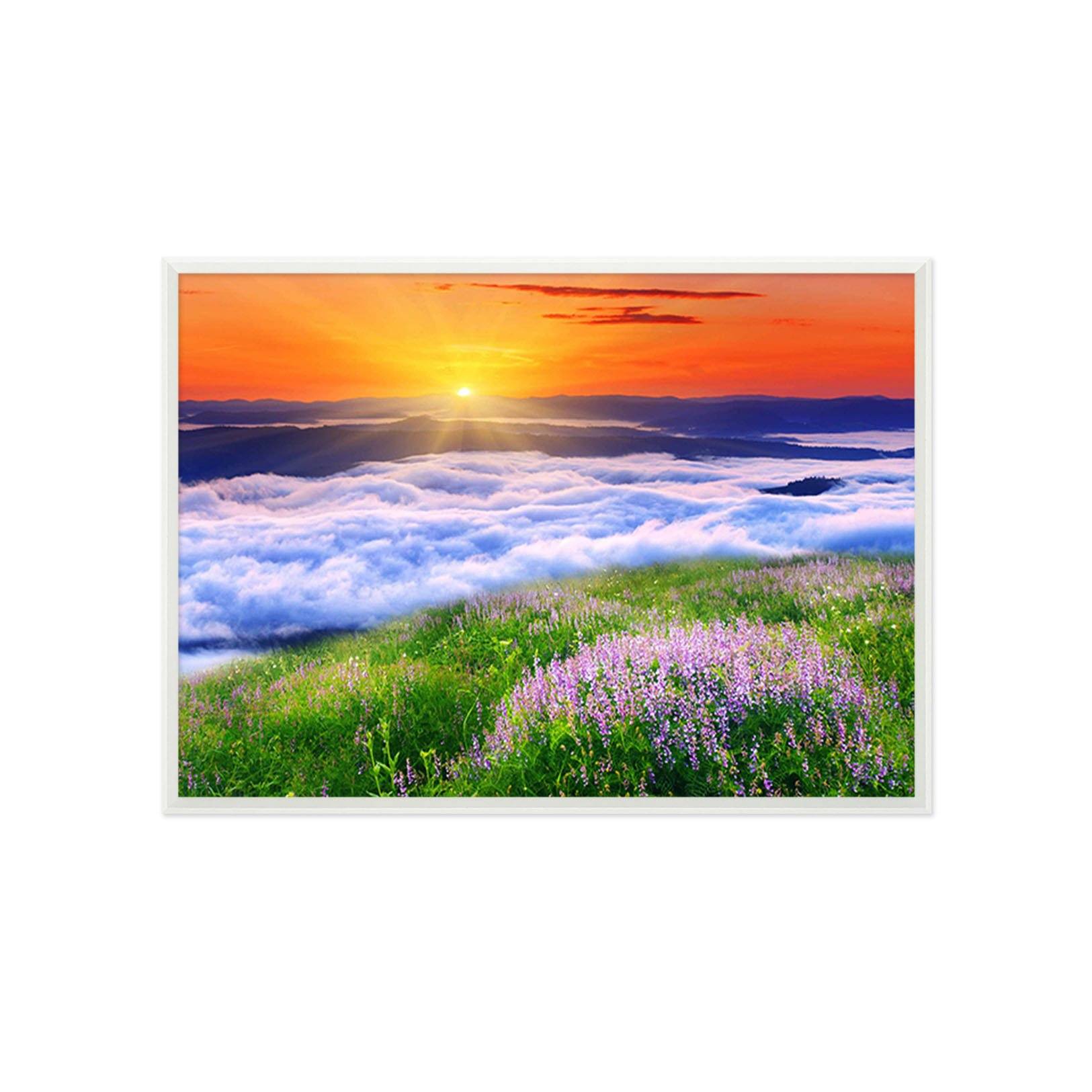 3D Sun Rise 007 Fake Framed Print Painting Wallpaper AJ Creativity Home 