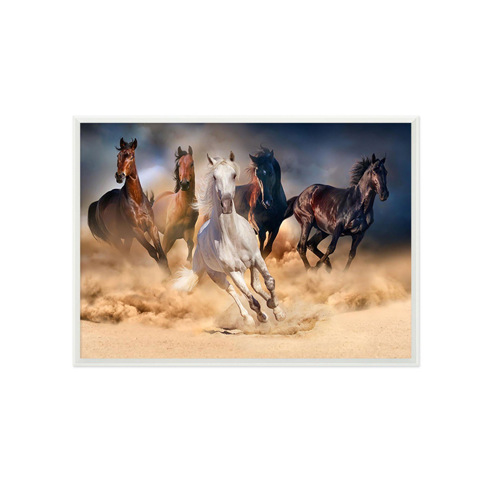 3D Run The Horse 189 Fake Framed Print Painting Wallpaper AJ Creativity Home 
