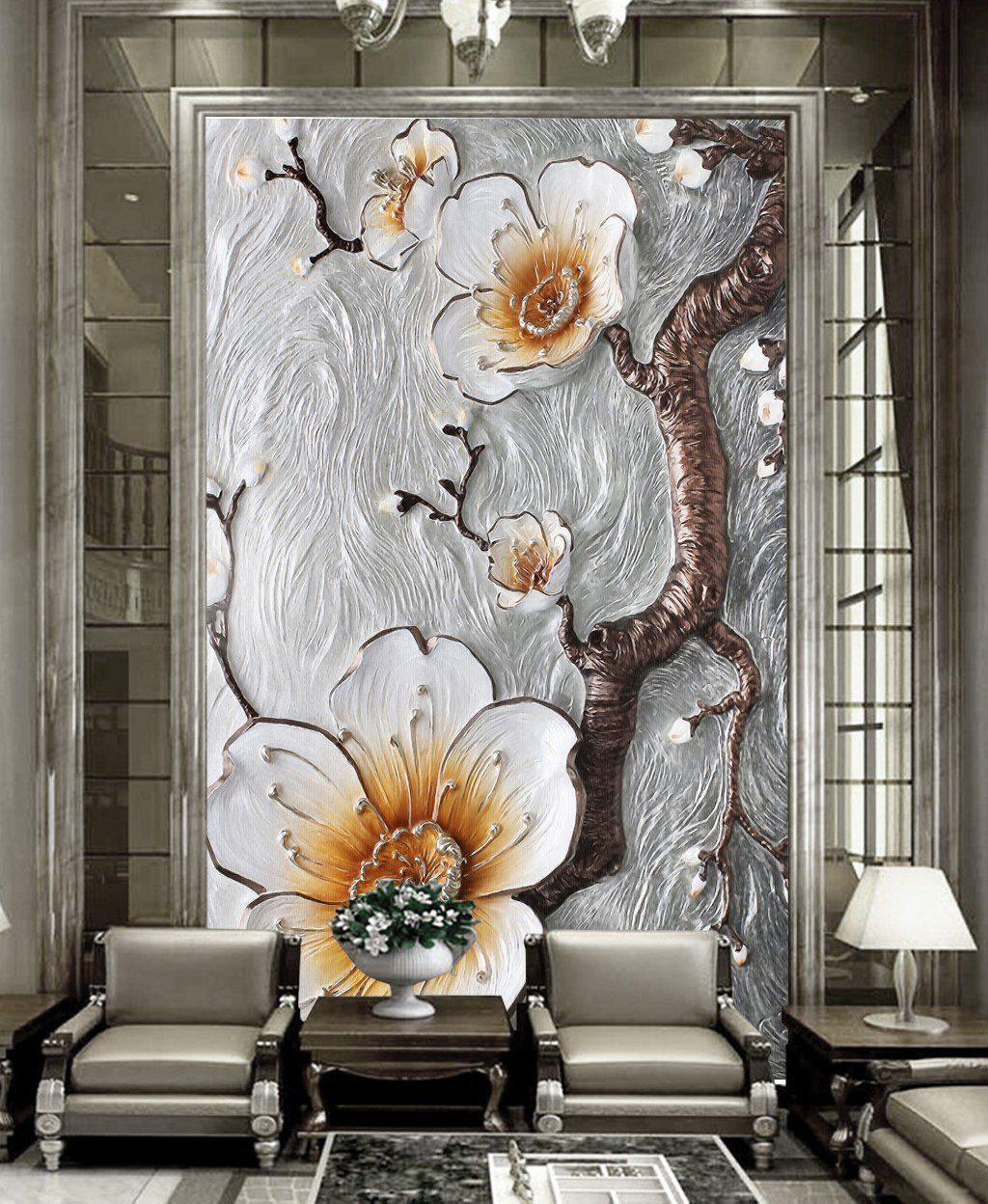 3D Flower 442 Wall Murals Wallpaper AJ Wallpaper 2 
