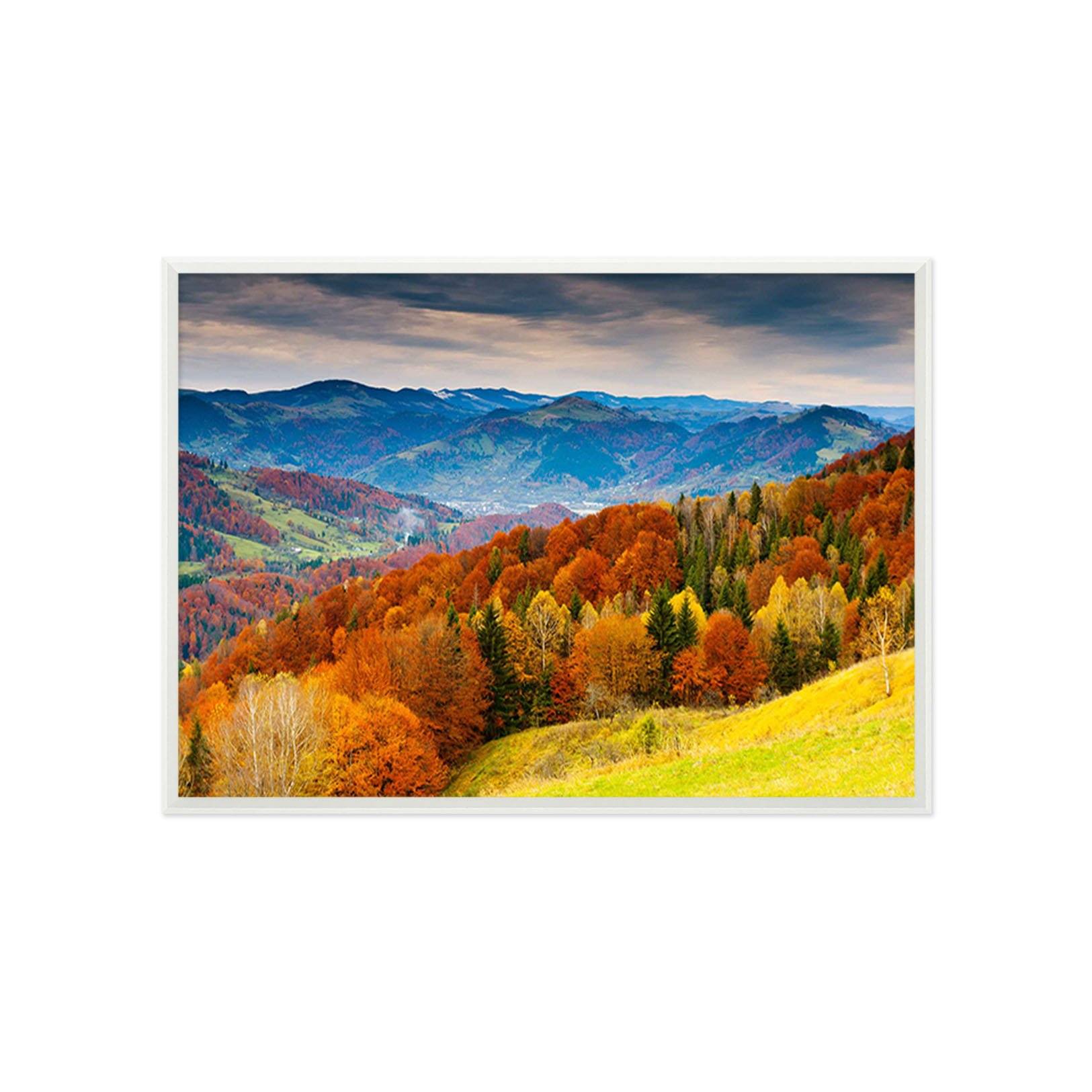 3D Forest Hill 071 Fake Framed Print Painting Wallpaper AJ Creativity Home 
