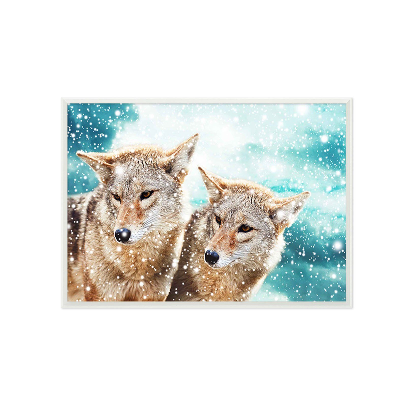 3D Dependent Fox 079 Fake Framed Print Painting Wallpaper AJ Creativity Home 