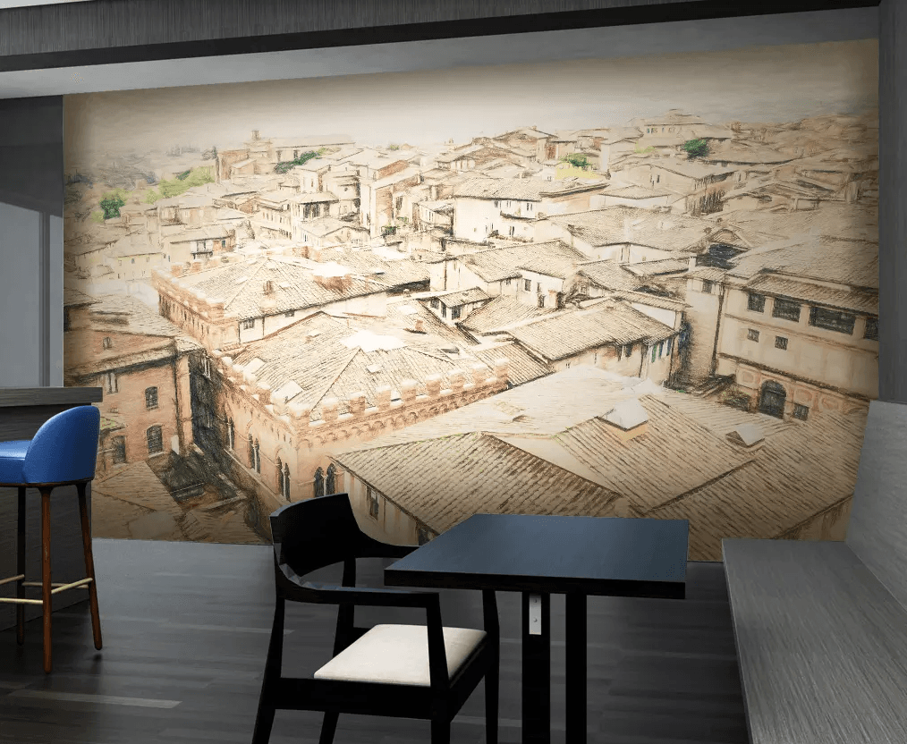 3D Graffiti Tile Roof 347 Wallpaper AJ Wallpaper 2 