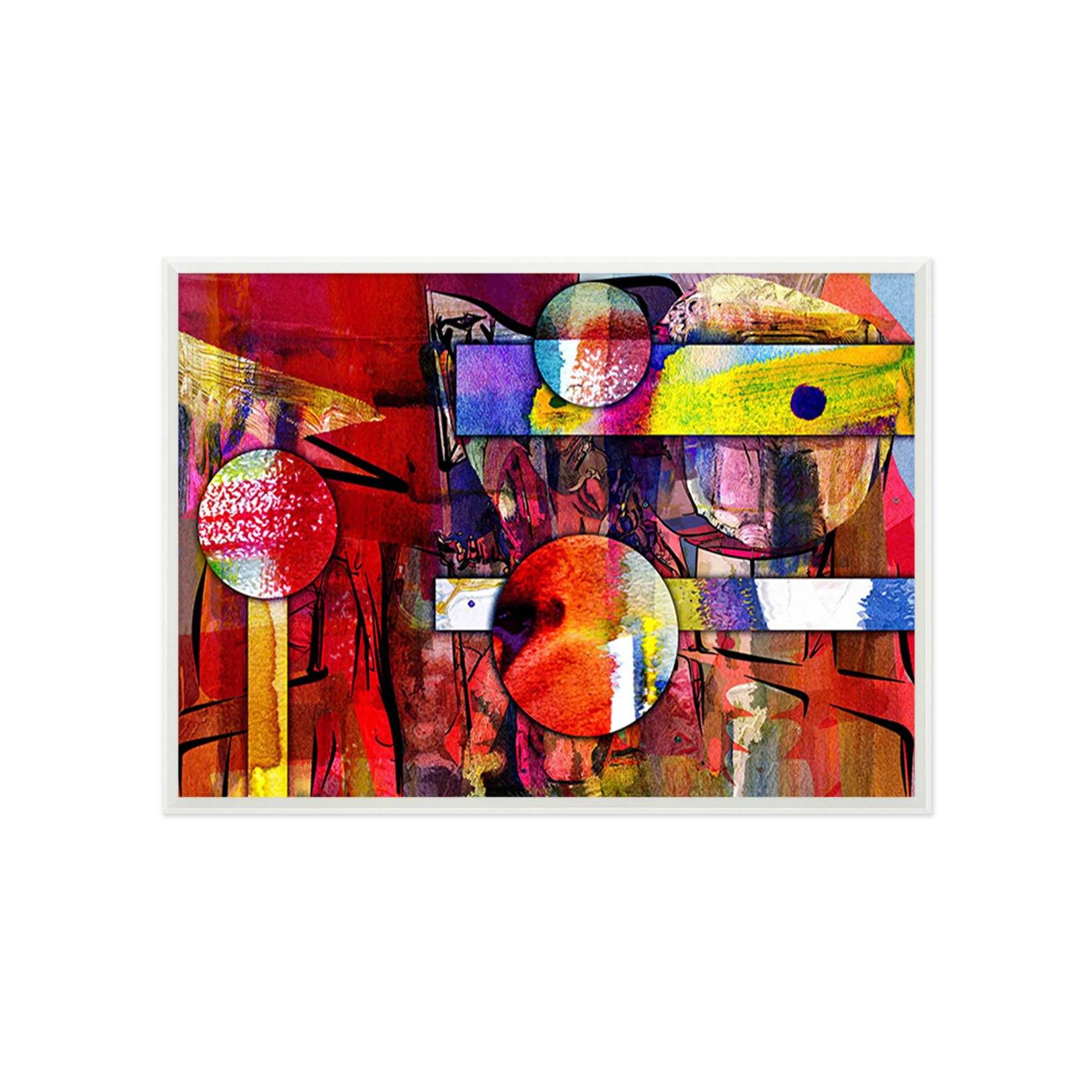 3D Color Pattern 089 Fake Framed Print Painting Wallpaper AJ Creativity Home 