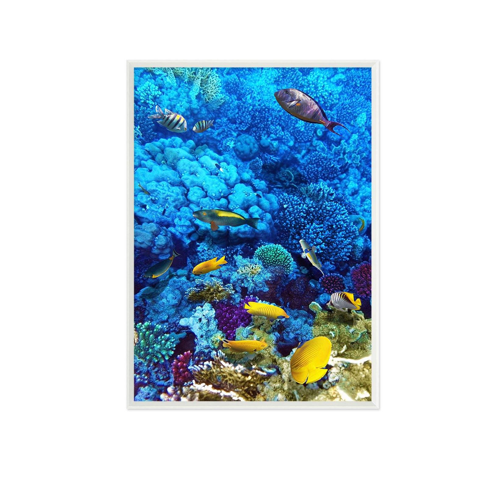 3D Beautiful Coral 061 Fake Framed Print Painting Wallpaper AJ Creativity Home 