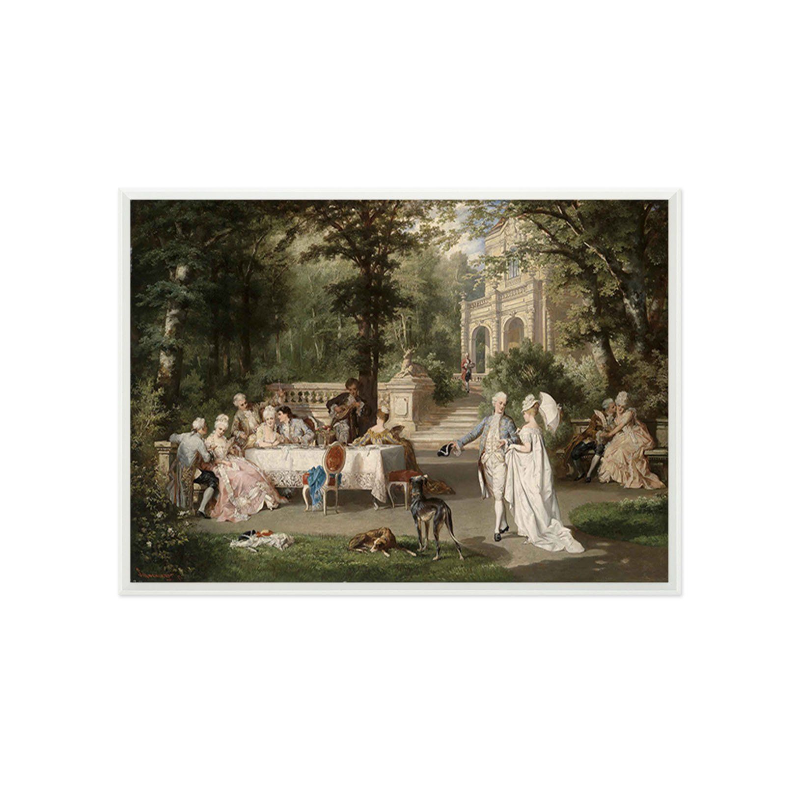 3D Relaxing Afternoon Tea 148 Fake Framed Print Painting Wallpaper AJ Creativity Home 