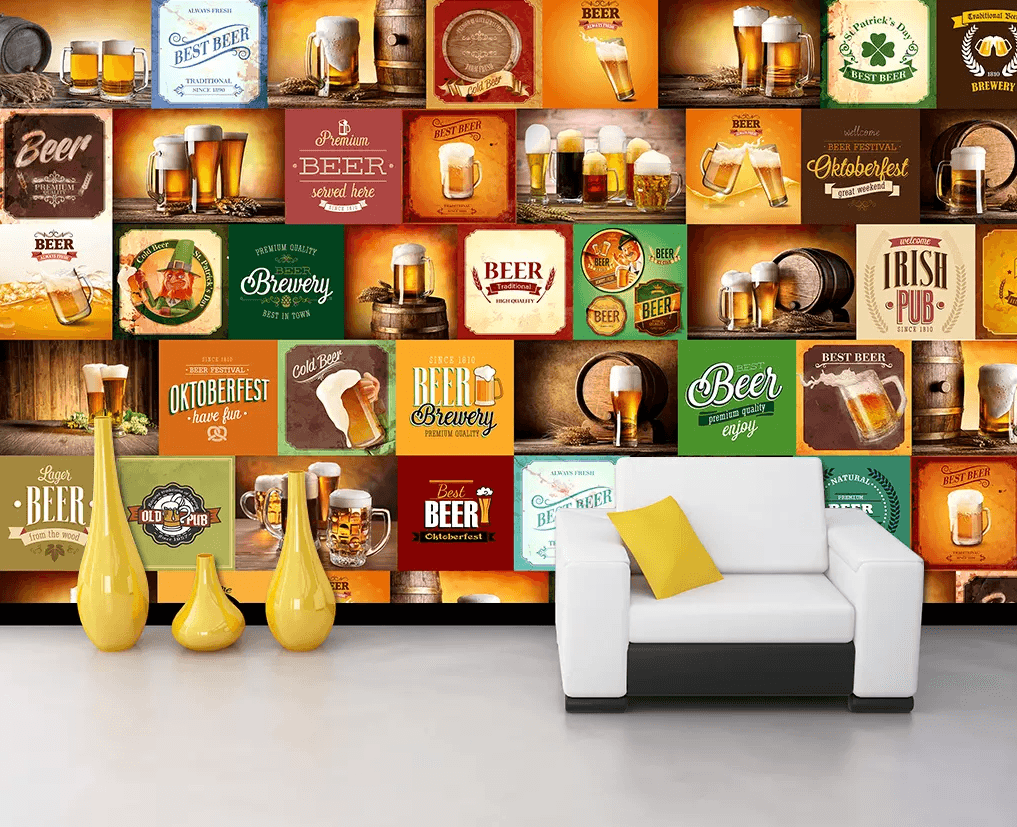 3D Full Cup Beer 116 Wallpaper AJ Wallpaper 2 