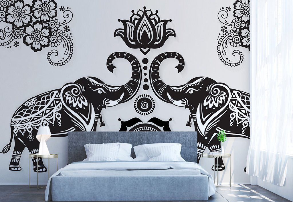 3D Elephant 662 Wall Murals Wallpaper AJ Wallpaper 2 