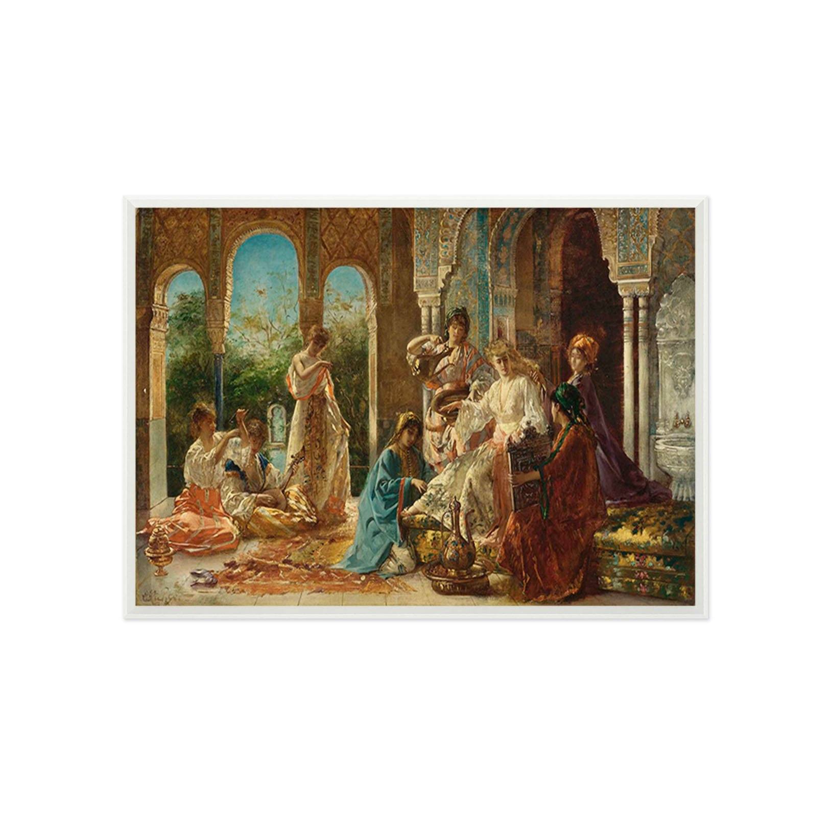 3D A Massage 050 Fake Framed Print Painting Wallpaper AJ Creativity Home 