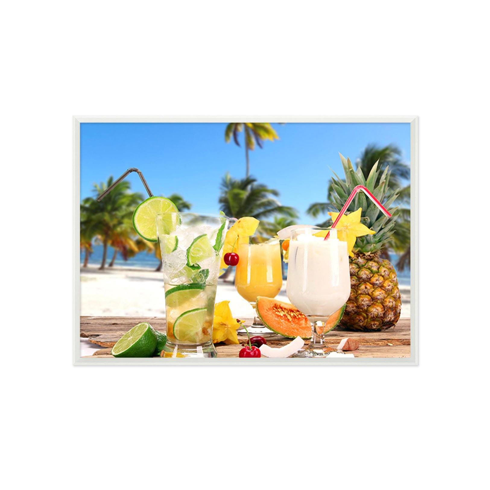 3D Fruit Juice 114 Fake Framed Print Painting Wallpaper AJ Creativity Home 