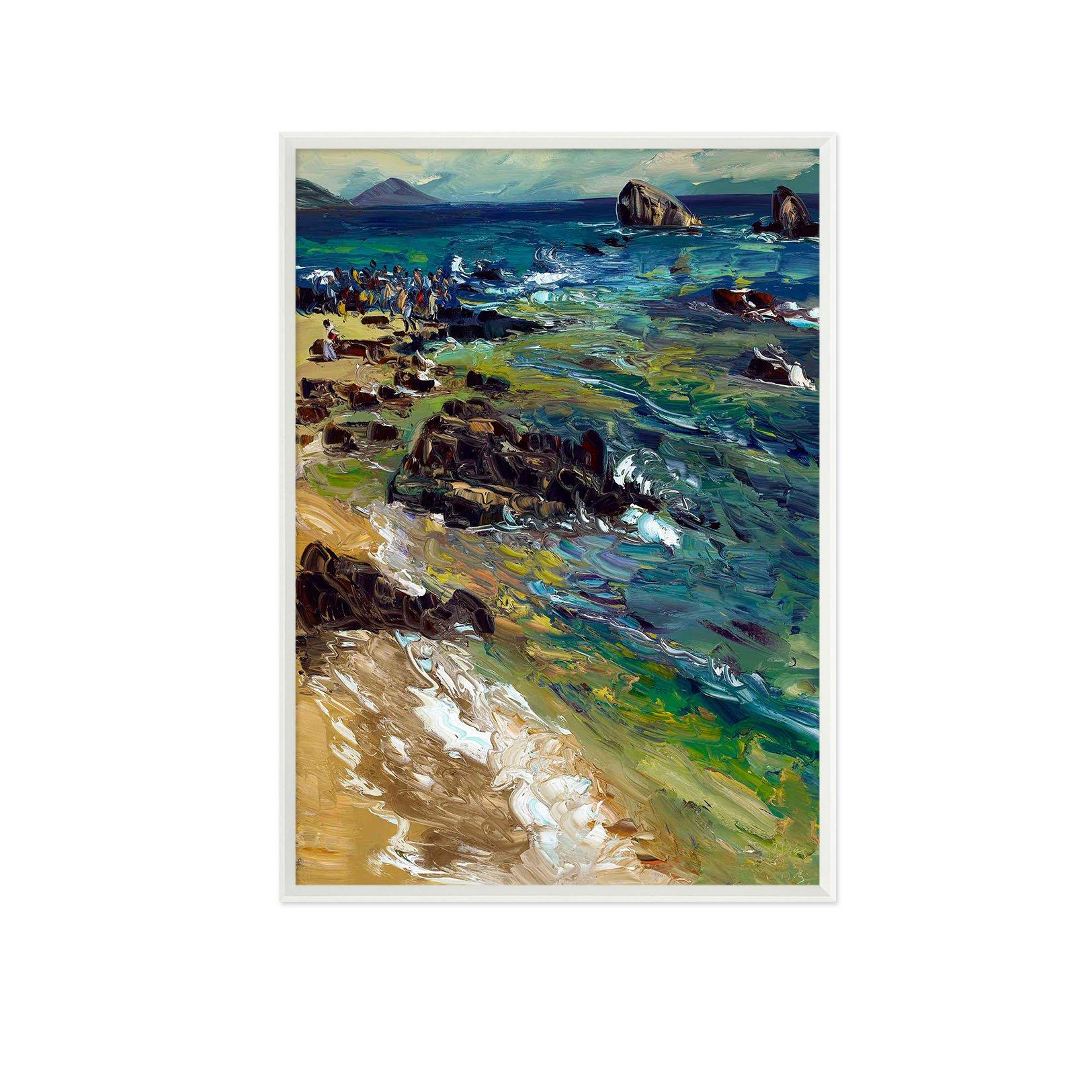 3D Shore Soil 133 Fake Framed Print Painting Wallpaper AJ Creativity Home 