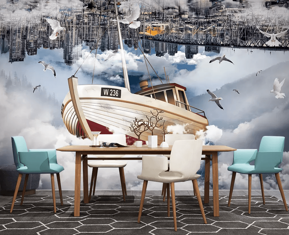 3D City Downside Ferry 418 Wallpaper AJ Wallpaper 2 