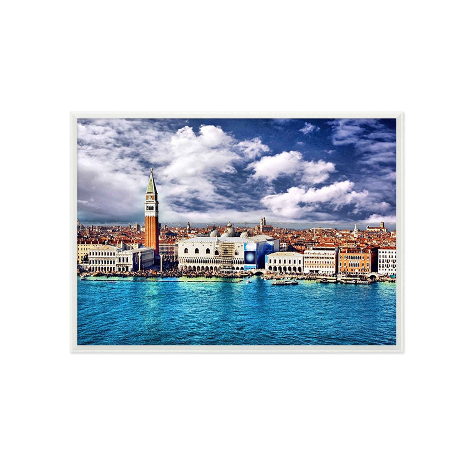 3D Sea City 151 Fake Framed Print Painting Wallpaper AJ Creativity Home 