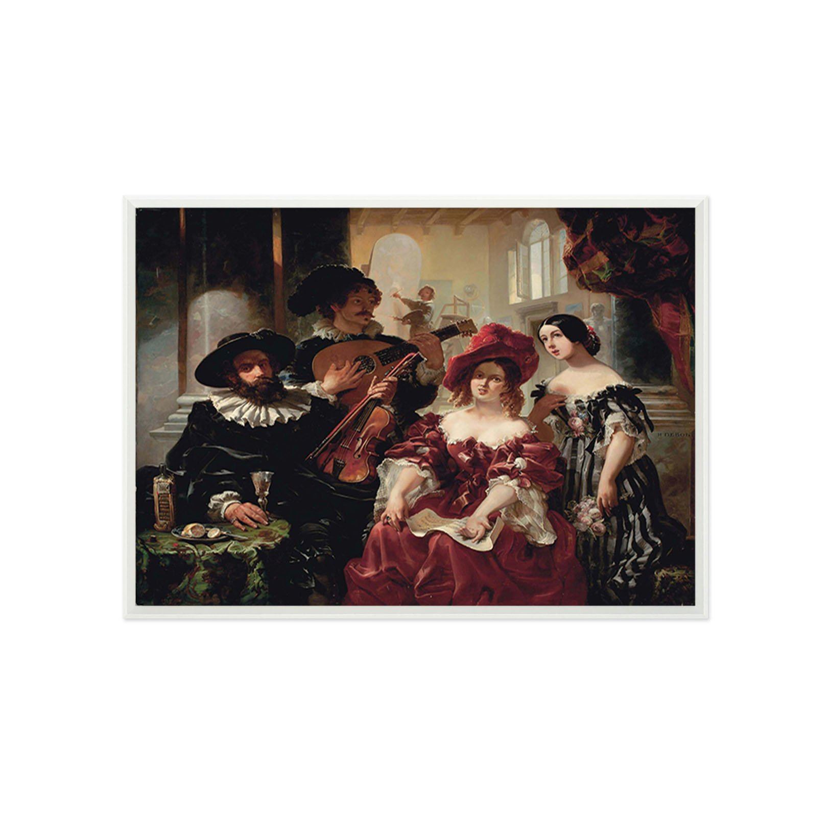 3D Music Performance 031 Fake Framed Print Painting Wallpaper AJ Creativity Home 