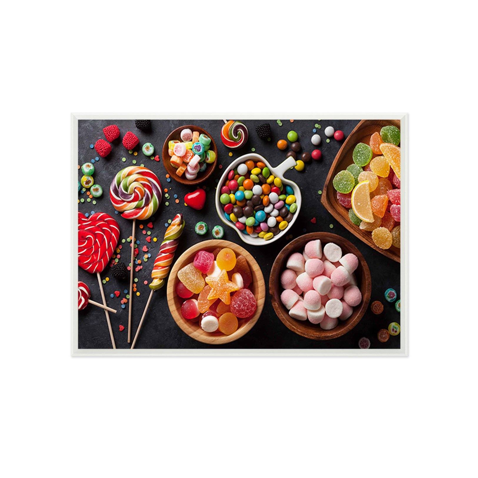 3D Color Sugar 113 Fake Framed Print Painting Wallpaper AJ Creativity Home 