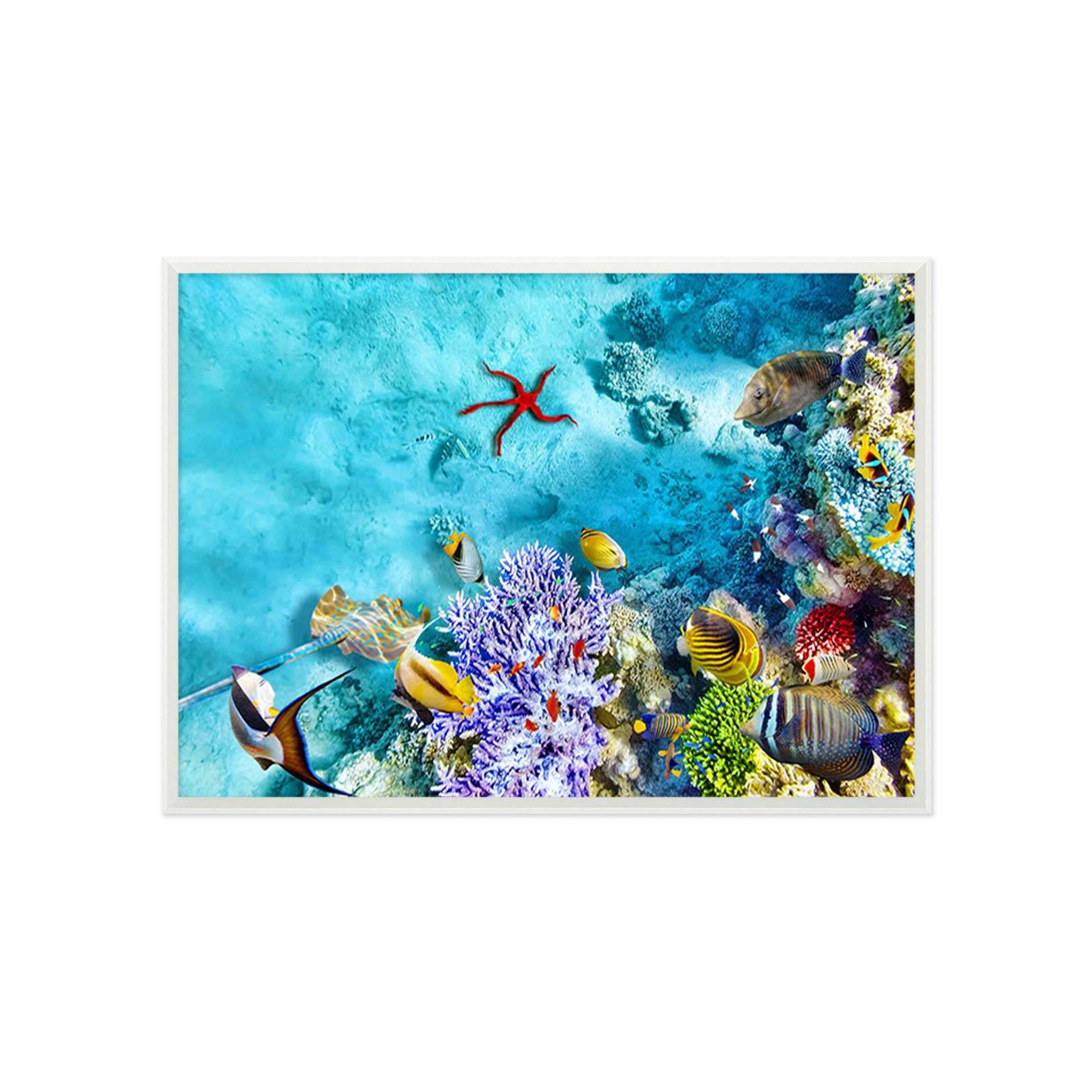 3D Deep-Sea Creatures 090 Fake Framed Print Painting Wallpaper AJ Creativity Home 