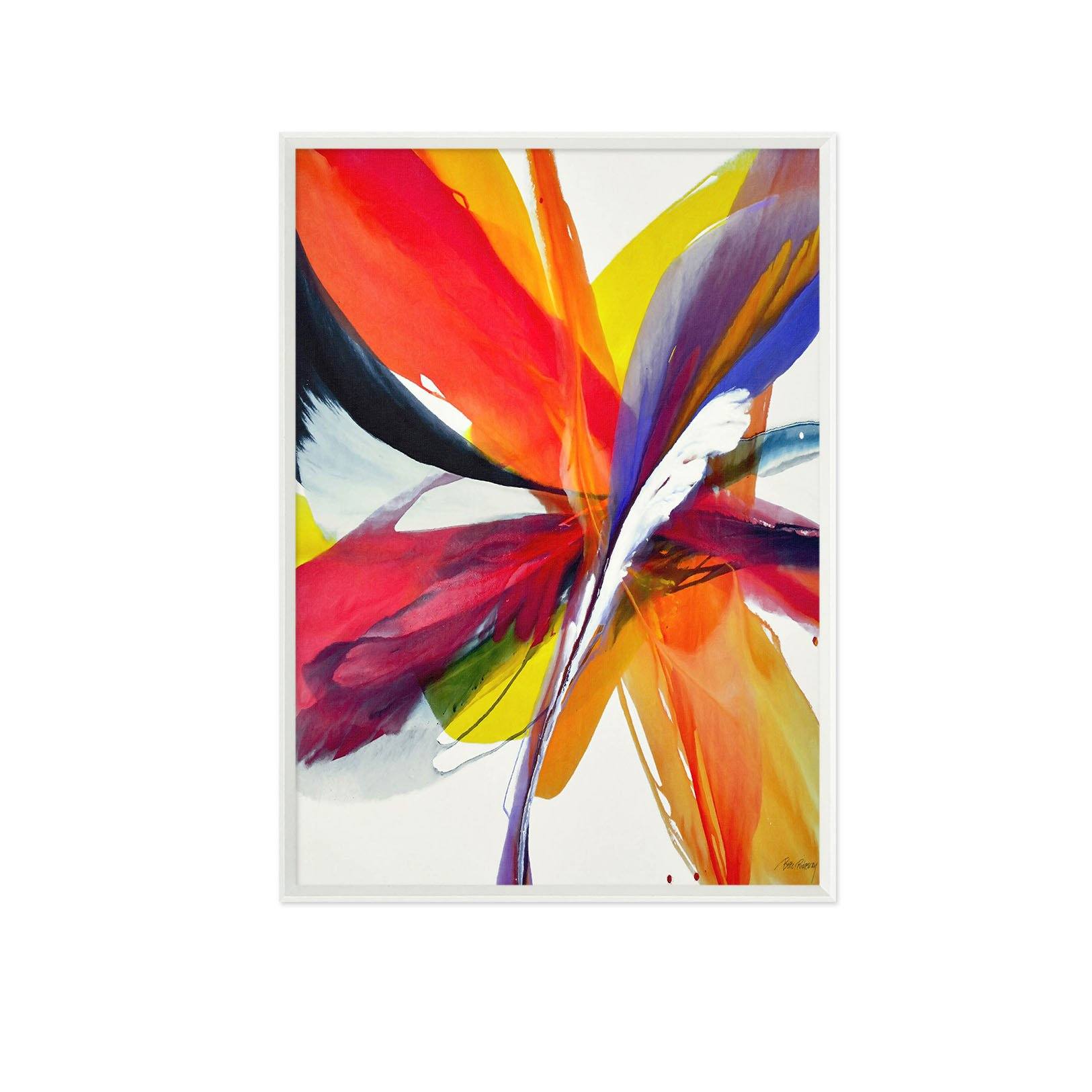 3D Graffiti Feather 112 Fake Framed Print Painting Wallpaper AJ Creativity Home 