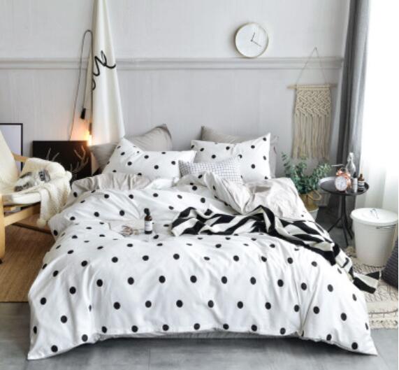 3D Black Wave Point 14162 Bed Pillowcases Quilt