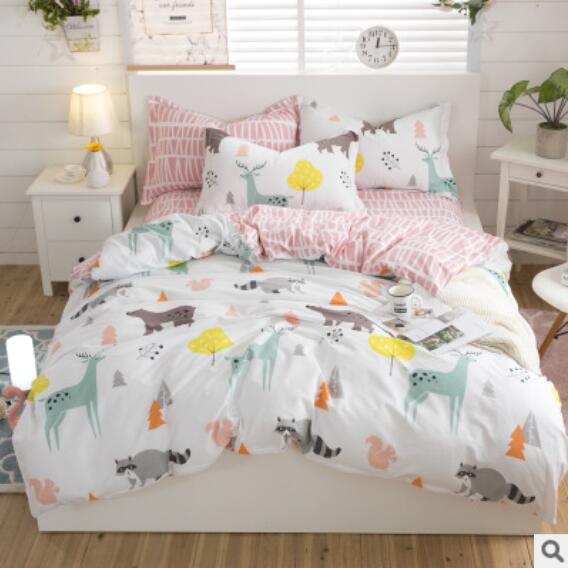 3D Colored Animals 18141 Bed Pillowcases Quilt