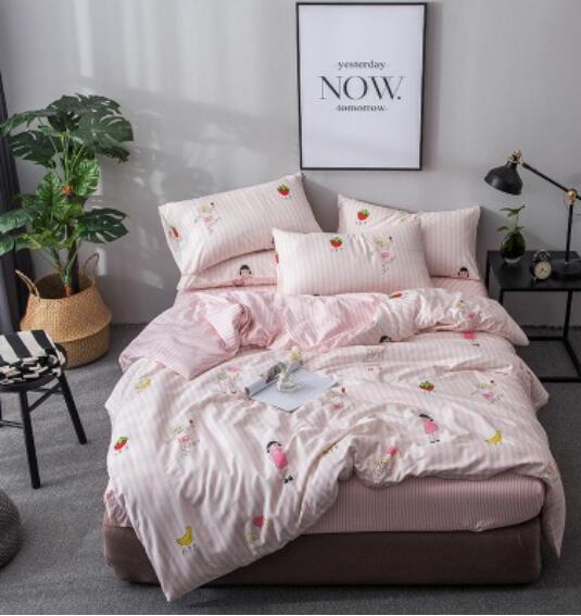 3D Pink Fruit 17188 Bed Pillowcases Quilt