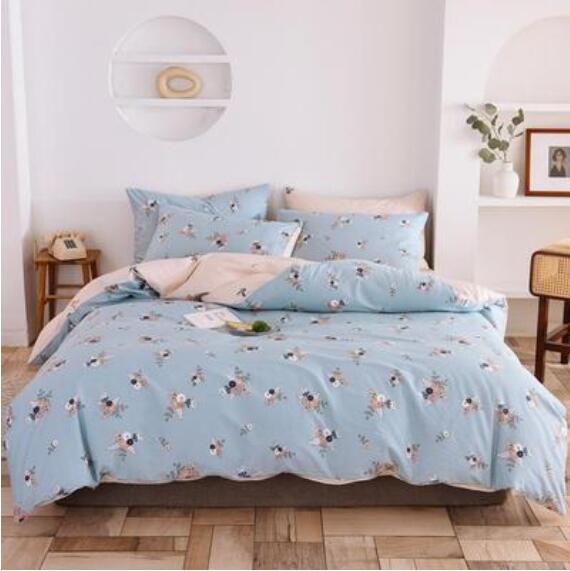 3D Blue Flower 17081 Bed Pillowcases Quilt