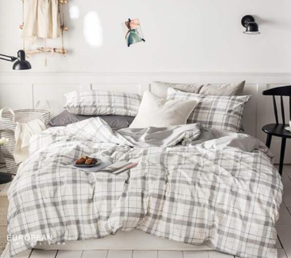 3D Light Gray Grid 16025 Bed Pillowcases Quilt