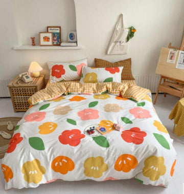 3D Flowers 16098 Bed Pillowcases Quilt