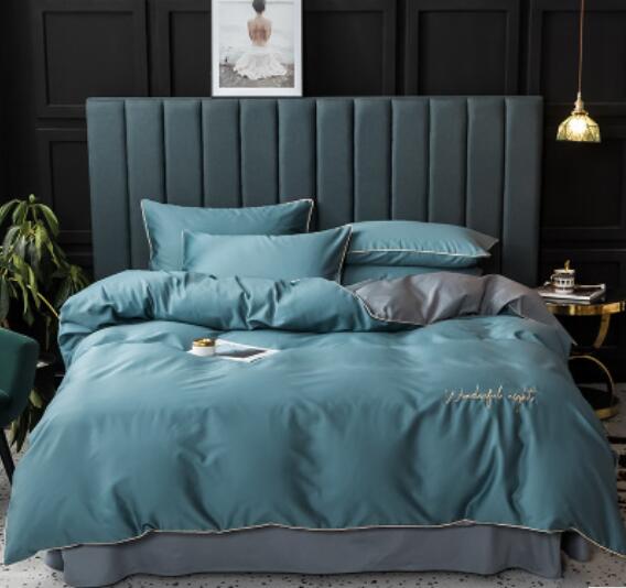 3D Blue-Green 15216 Bed Pillowcases Quilt