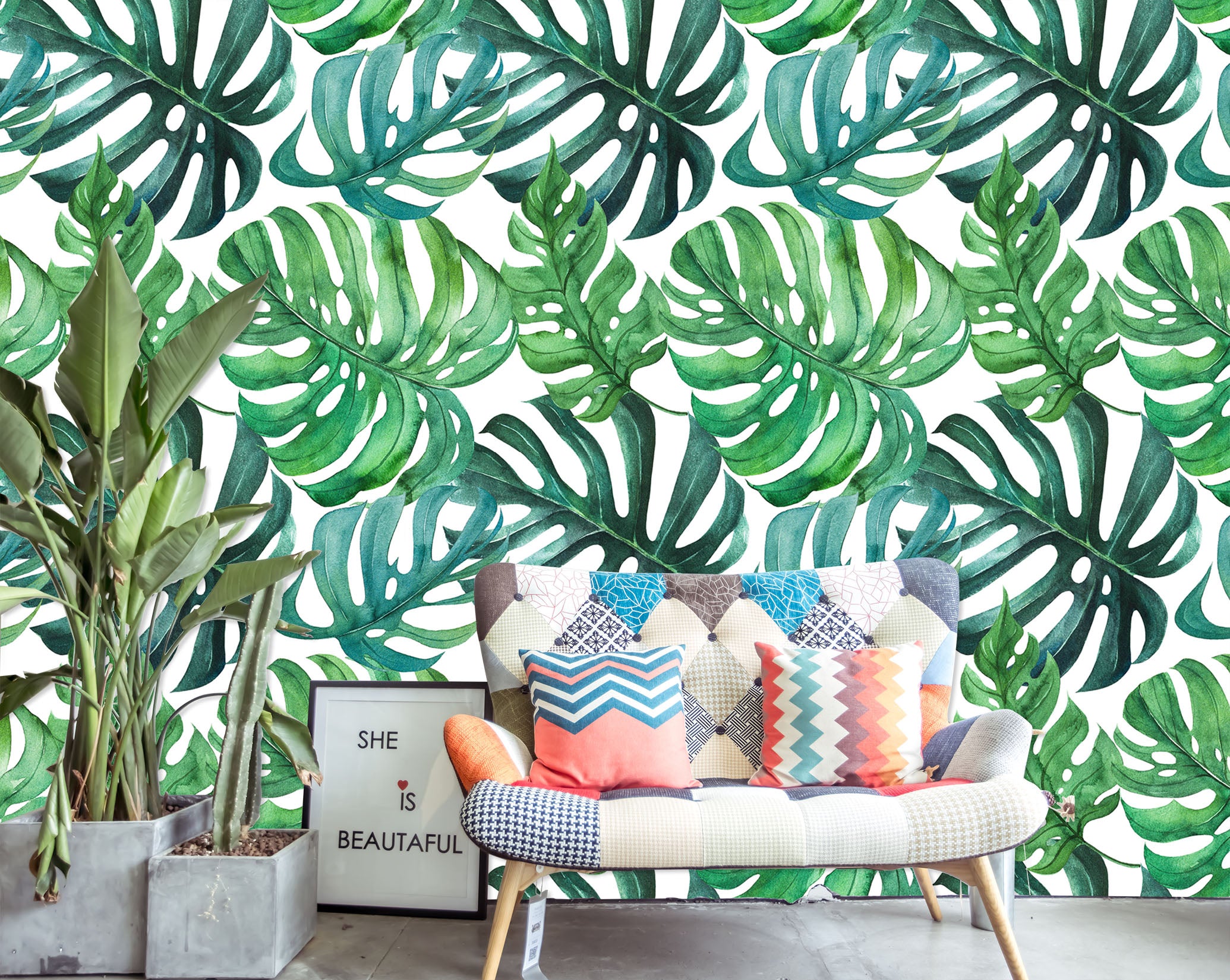 3D Leaves 58171 Wall Murals