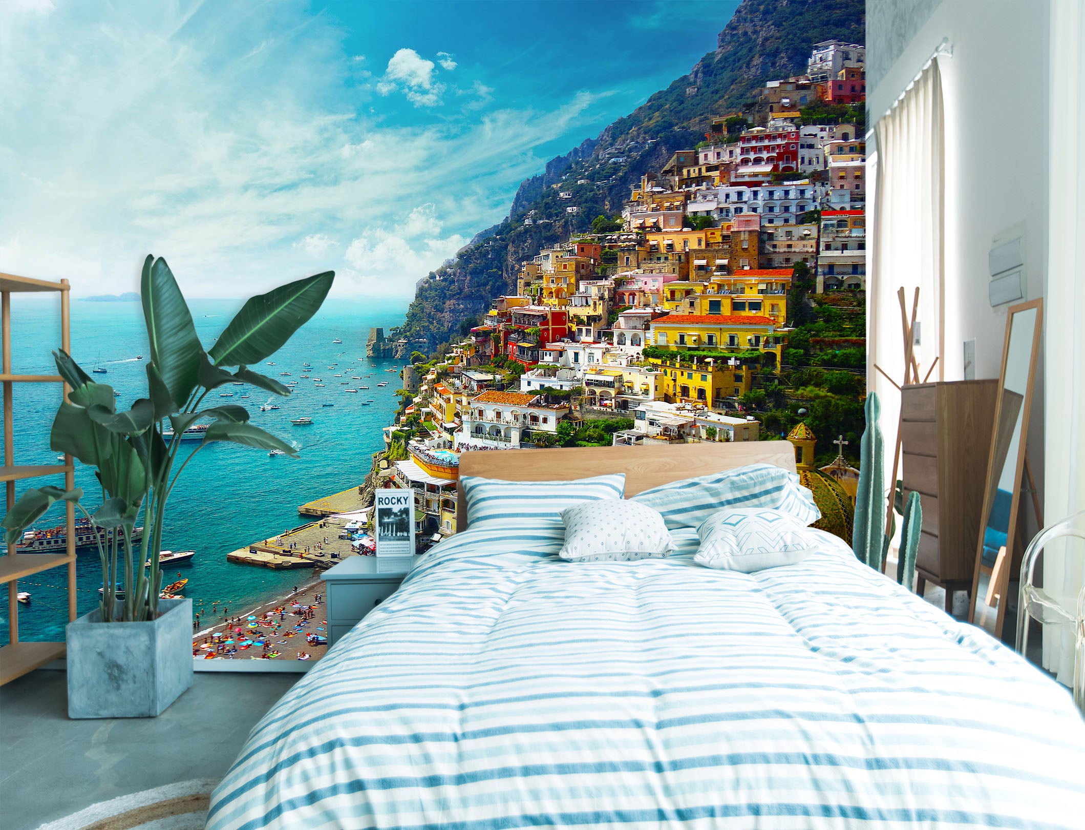 3D Sea Houses 58163 Wall Murals