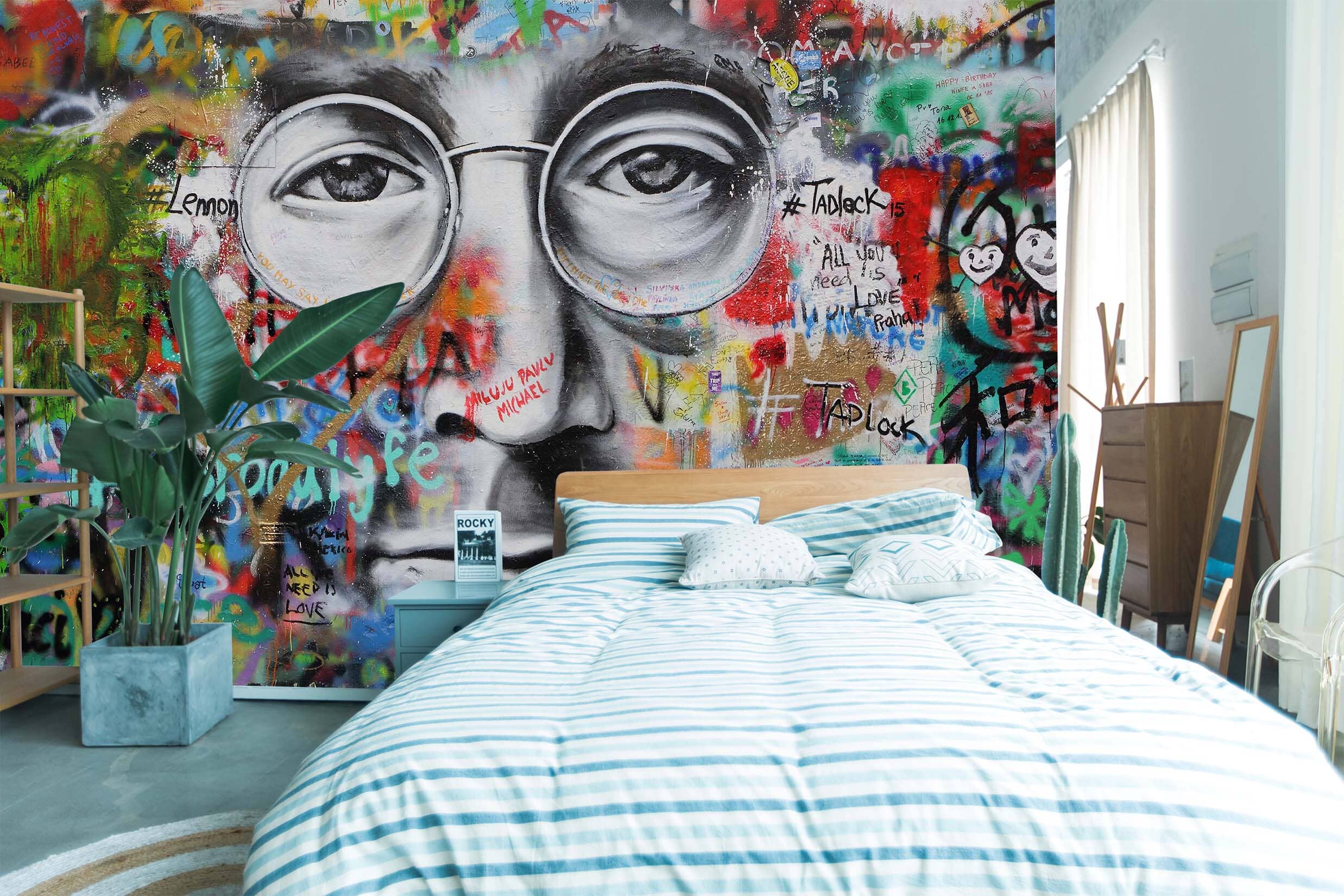 3D Sven Glasses Man 134 Wall Murals Wallpaper AJ Wallpaper 2 
