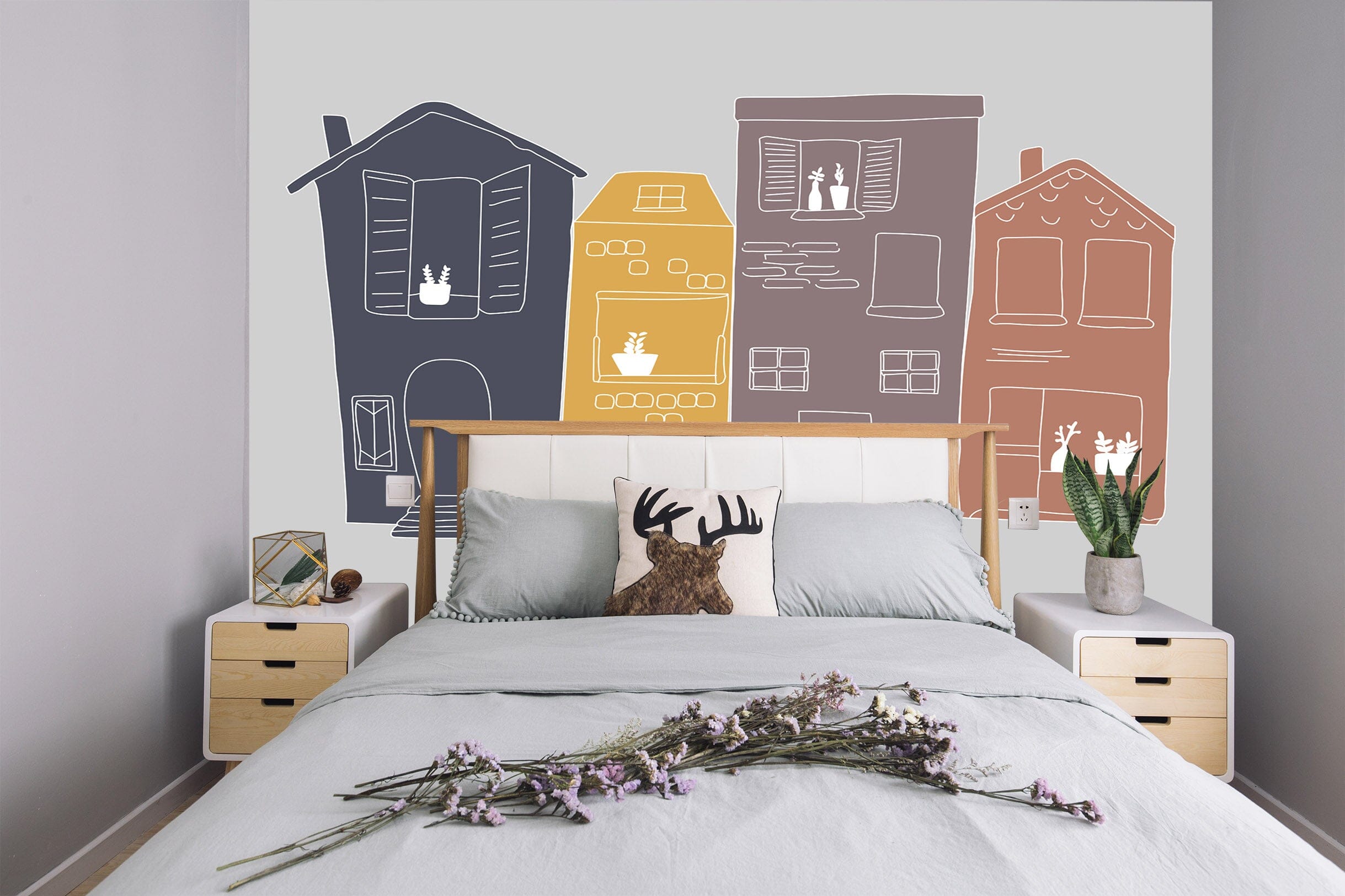 3D Painted Building 1403 Jillian Helvey Wall Mural Wall Murals Wallpaper AJ Wallpaper 2 