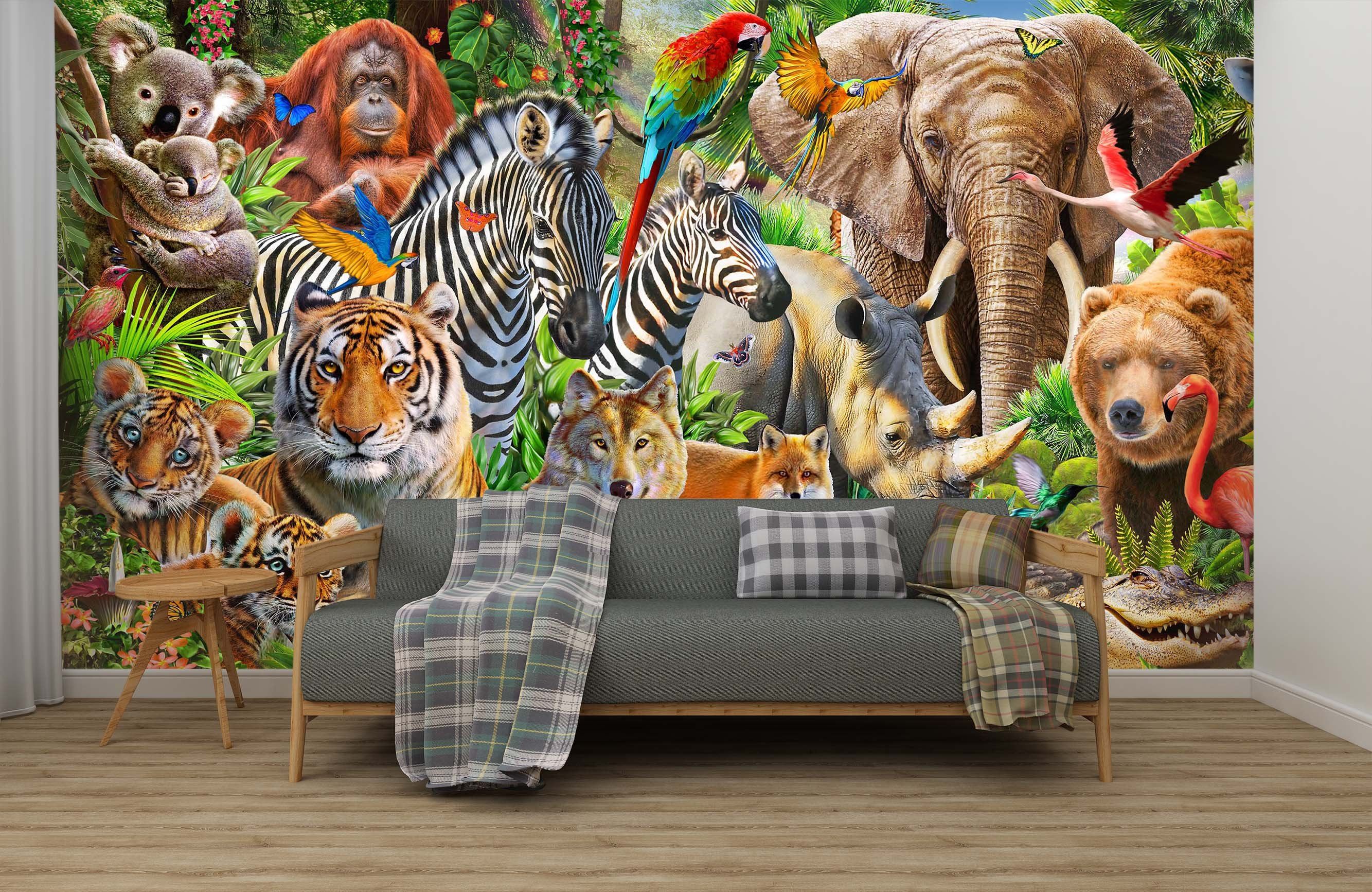 3D Animal World 1424 Adrian Chesterman Wall Mural Wall Murals Wallpaper AJ Wallpaper 2 
