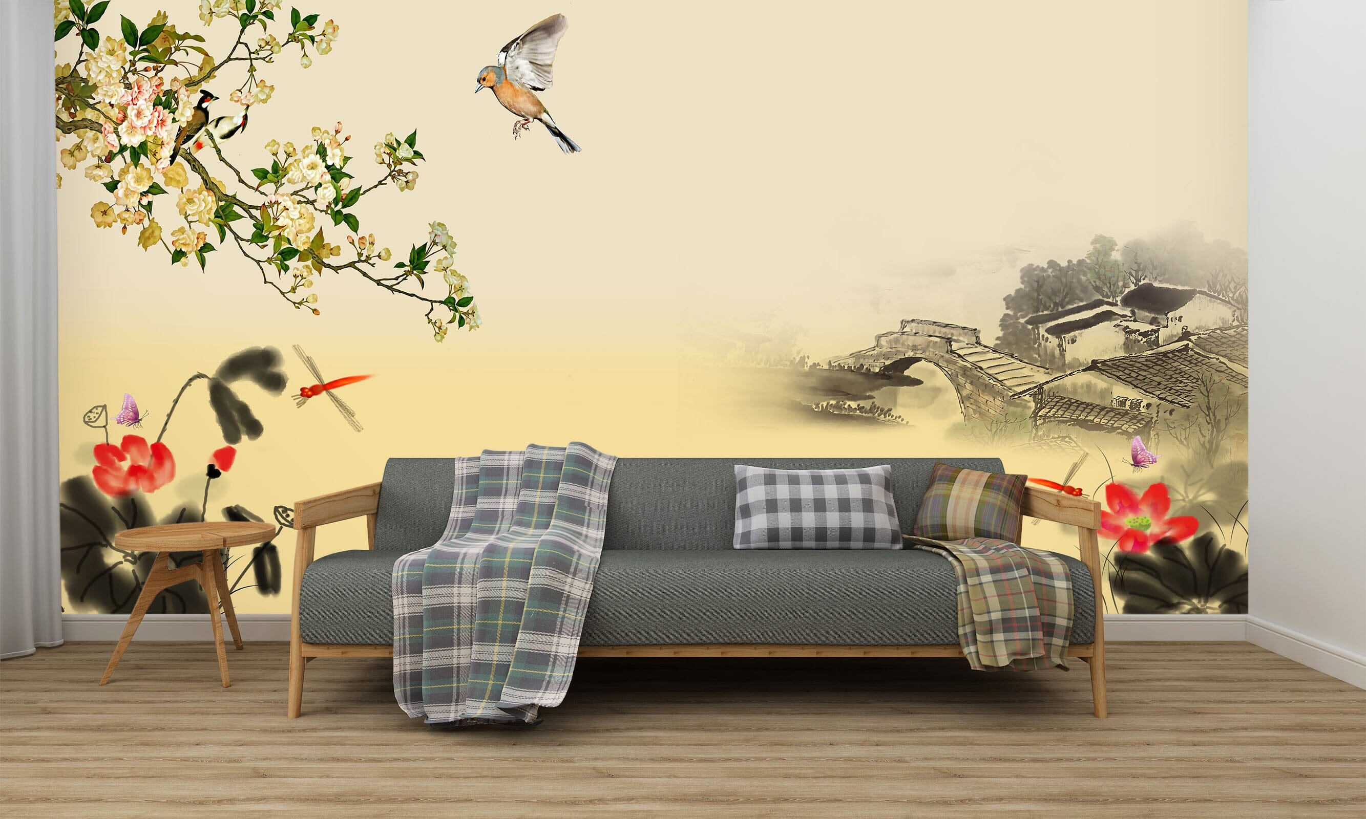 3D Field River 1620 Wall Murals Wallpaper AJ Wallpaper 2 