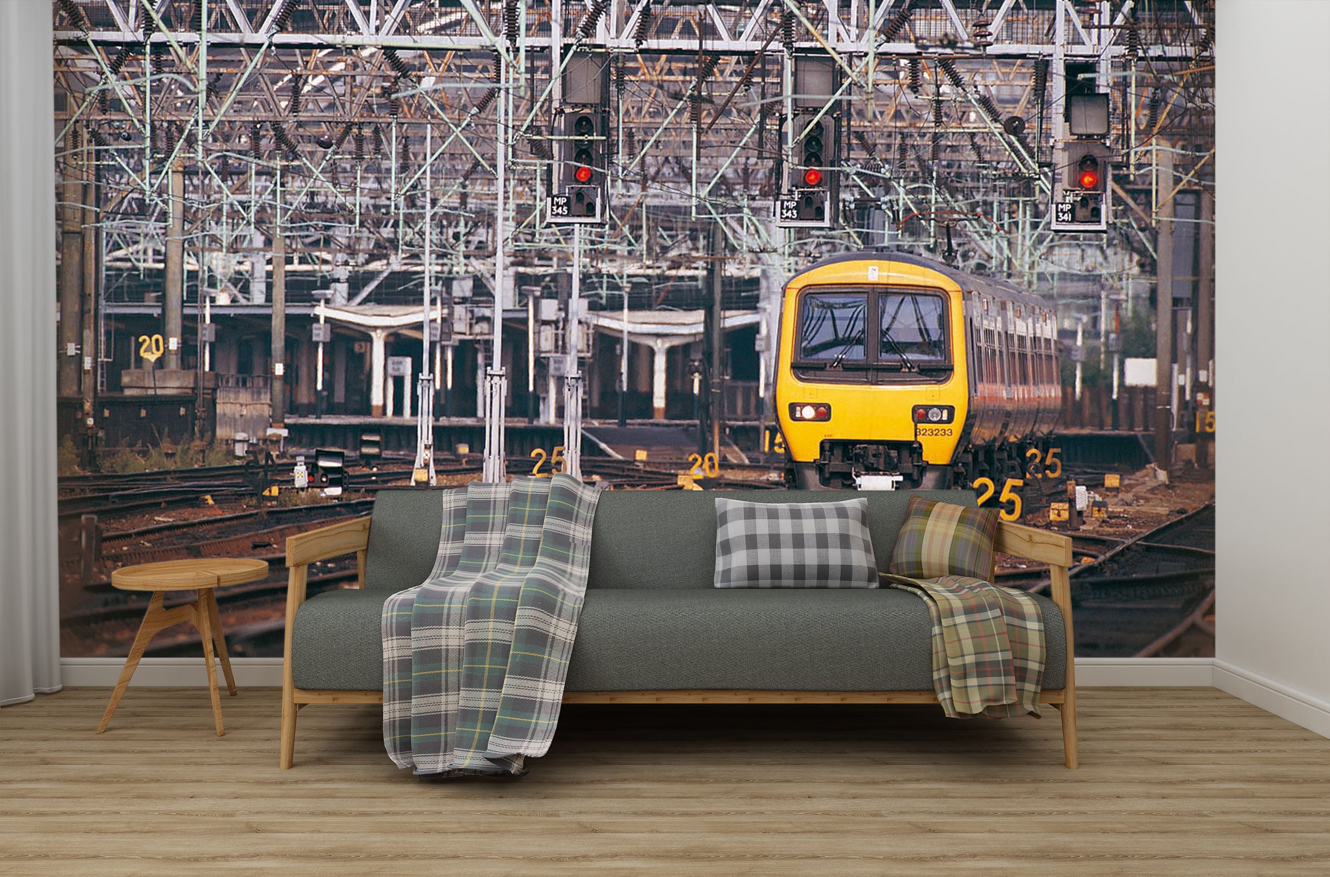 3D Railway Train 067 Vehicle Wall Murals