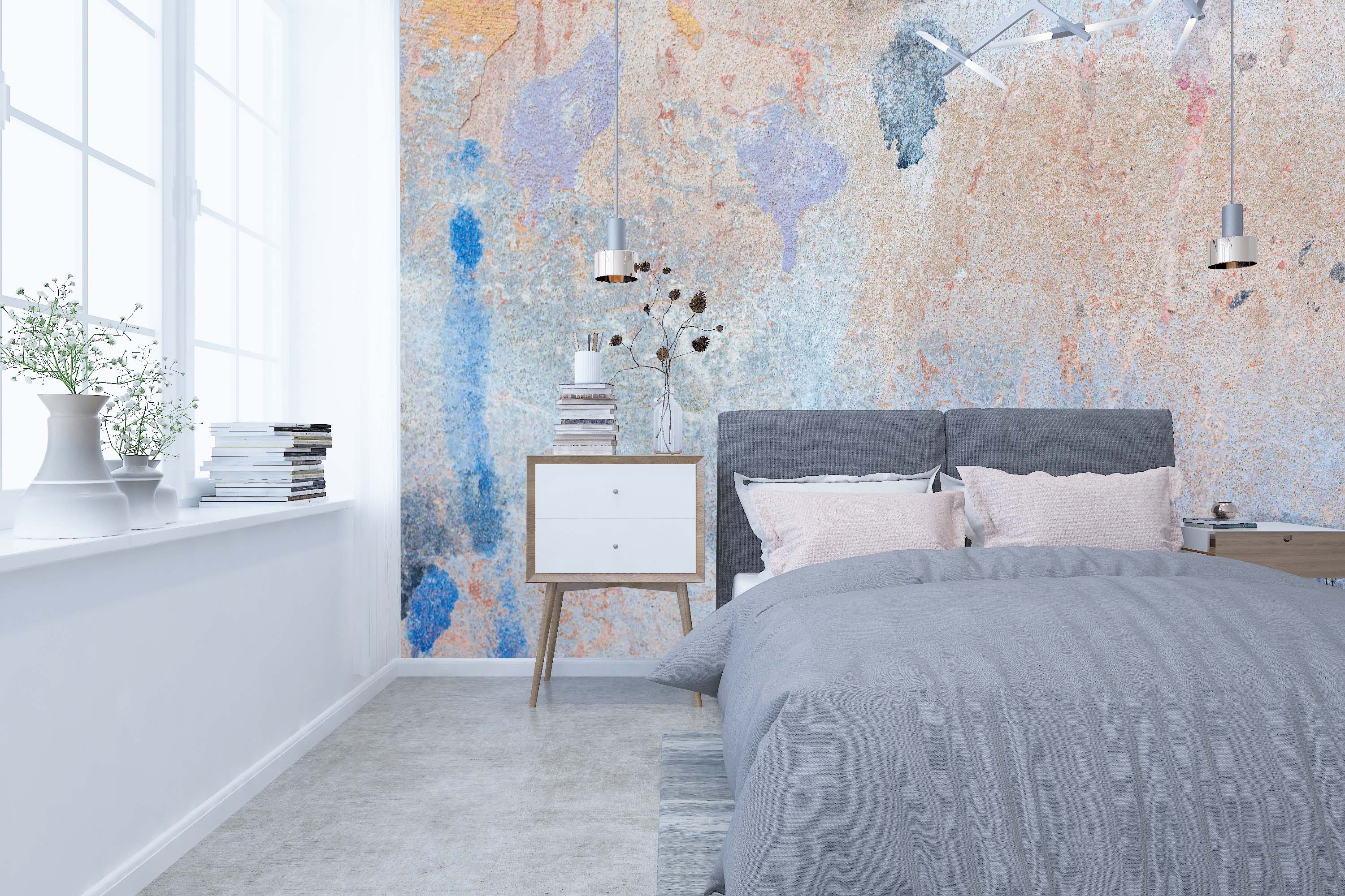 3D Blue Abstract 99 Wall Murals