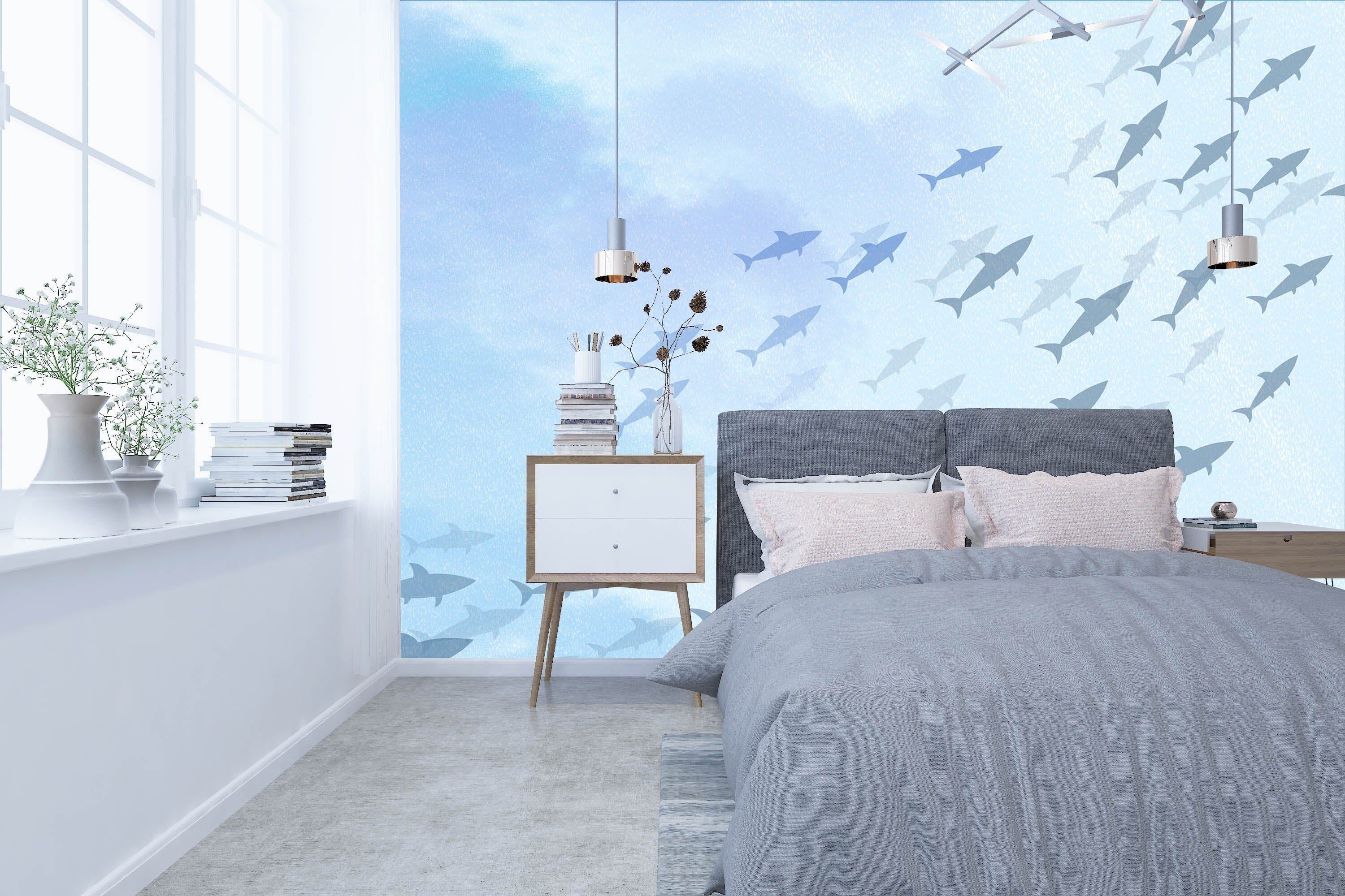 3D Sea Fish 009 Wall Murals Wallpaper AJ Wallpaper 2 