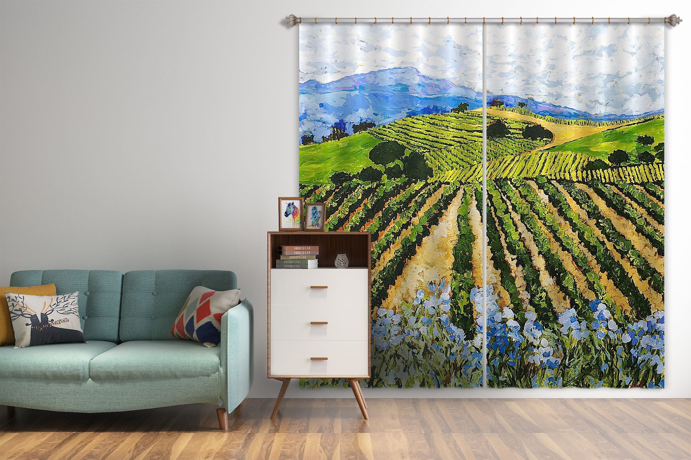 3D Field Plant 117 Allan P. Friedlander Curtain Curtains Drapes Curtains AJ Creativity Home 