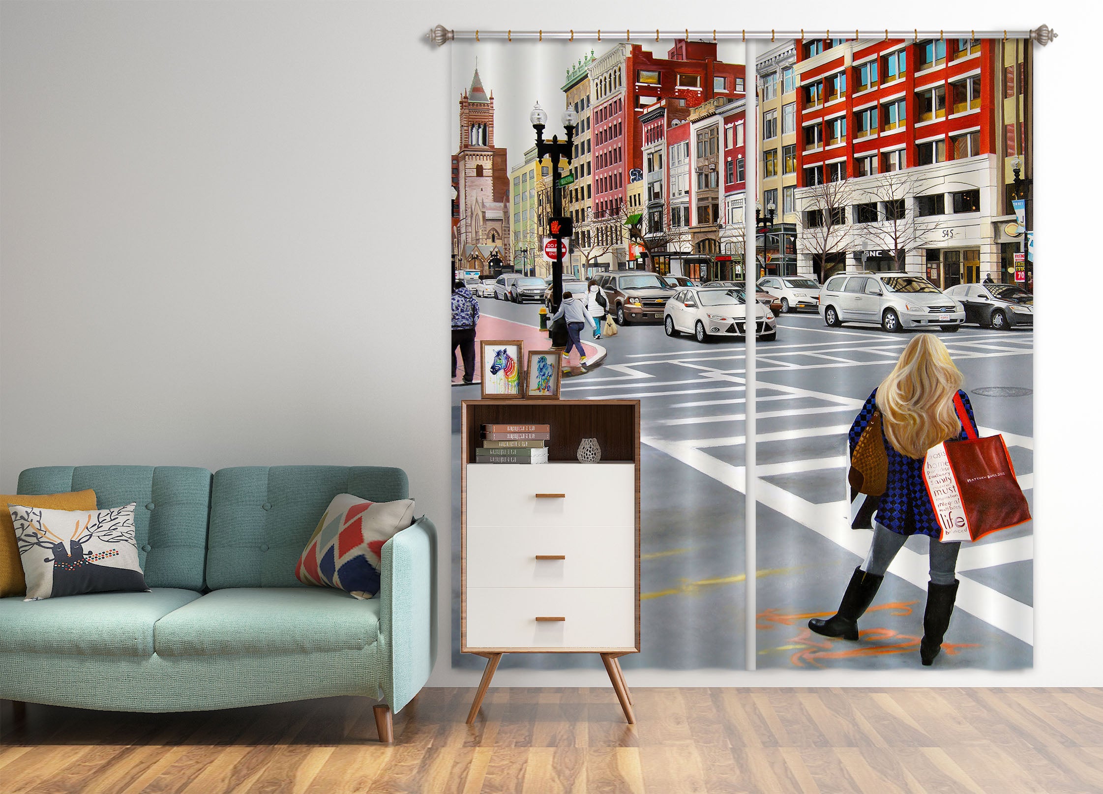 3D Street Vehicle 11005 Matthew Holden Bates Curtain Curtains Drapes