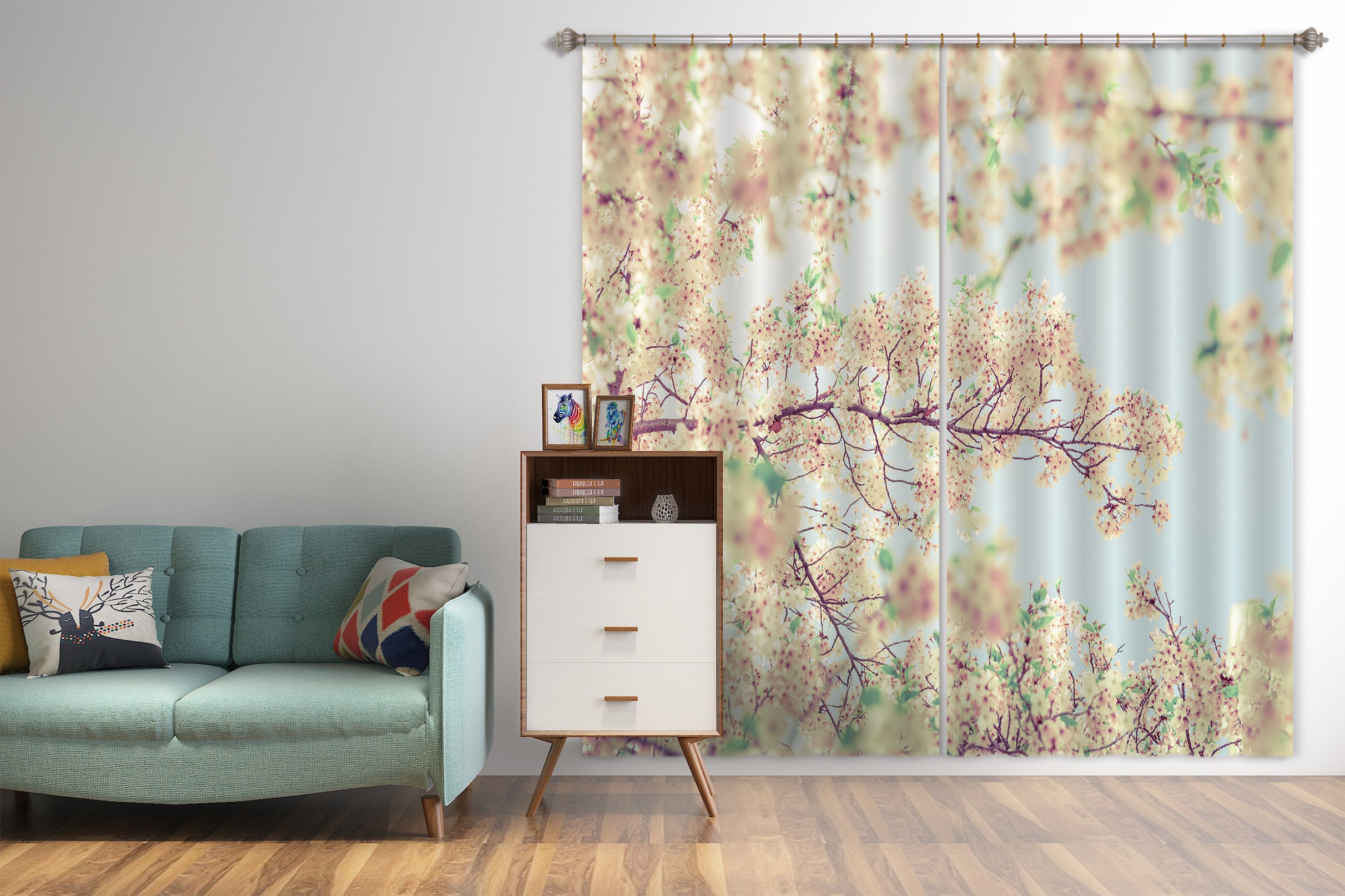 3D Flower Branch 6541 Assaf Frank Curtain Curtains Drapes