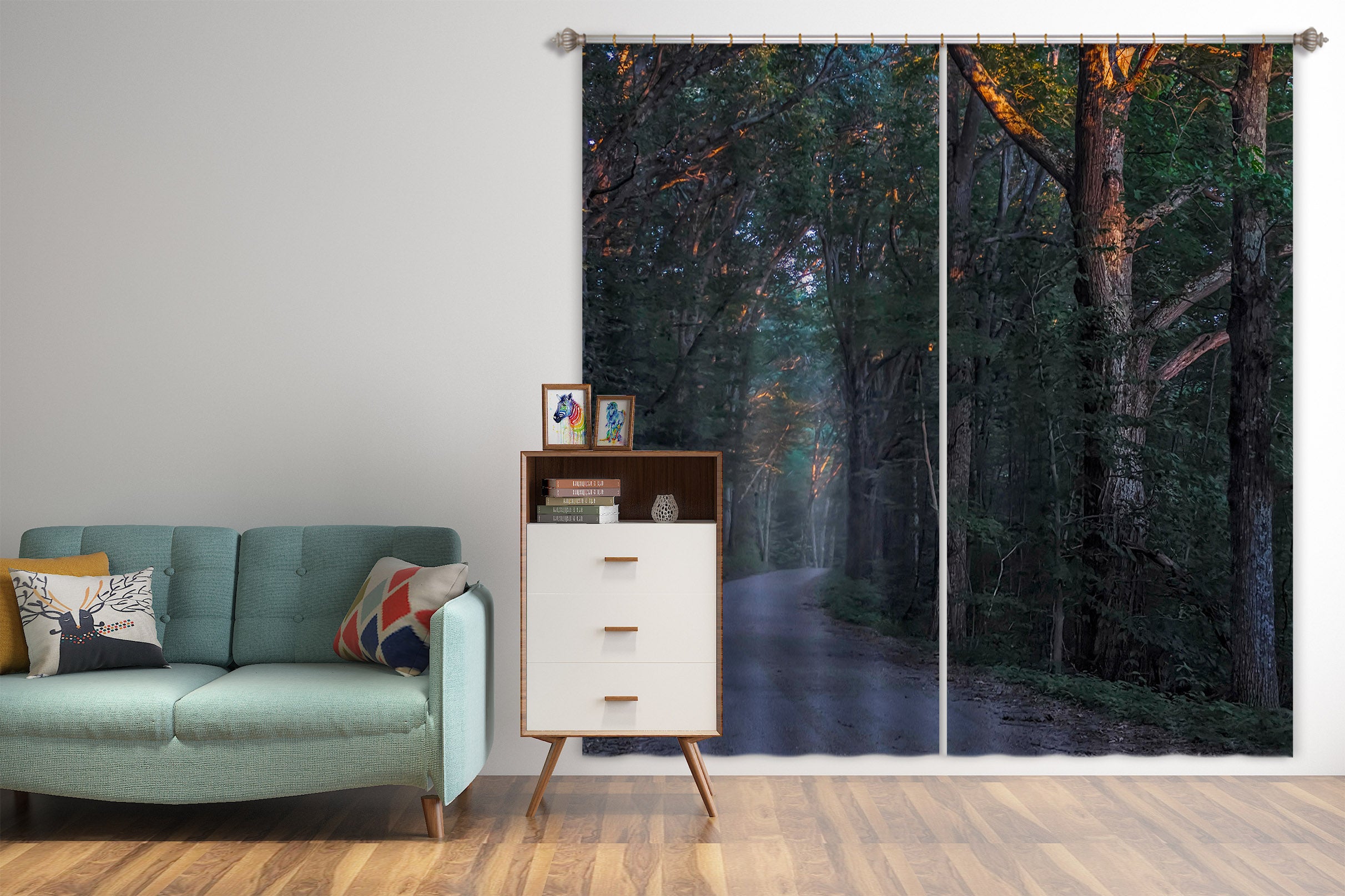 3D Forest 86083 Jerry LoFaro Curtain Curtains Drapes