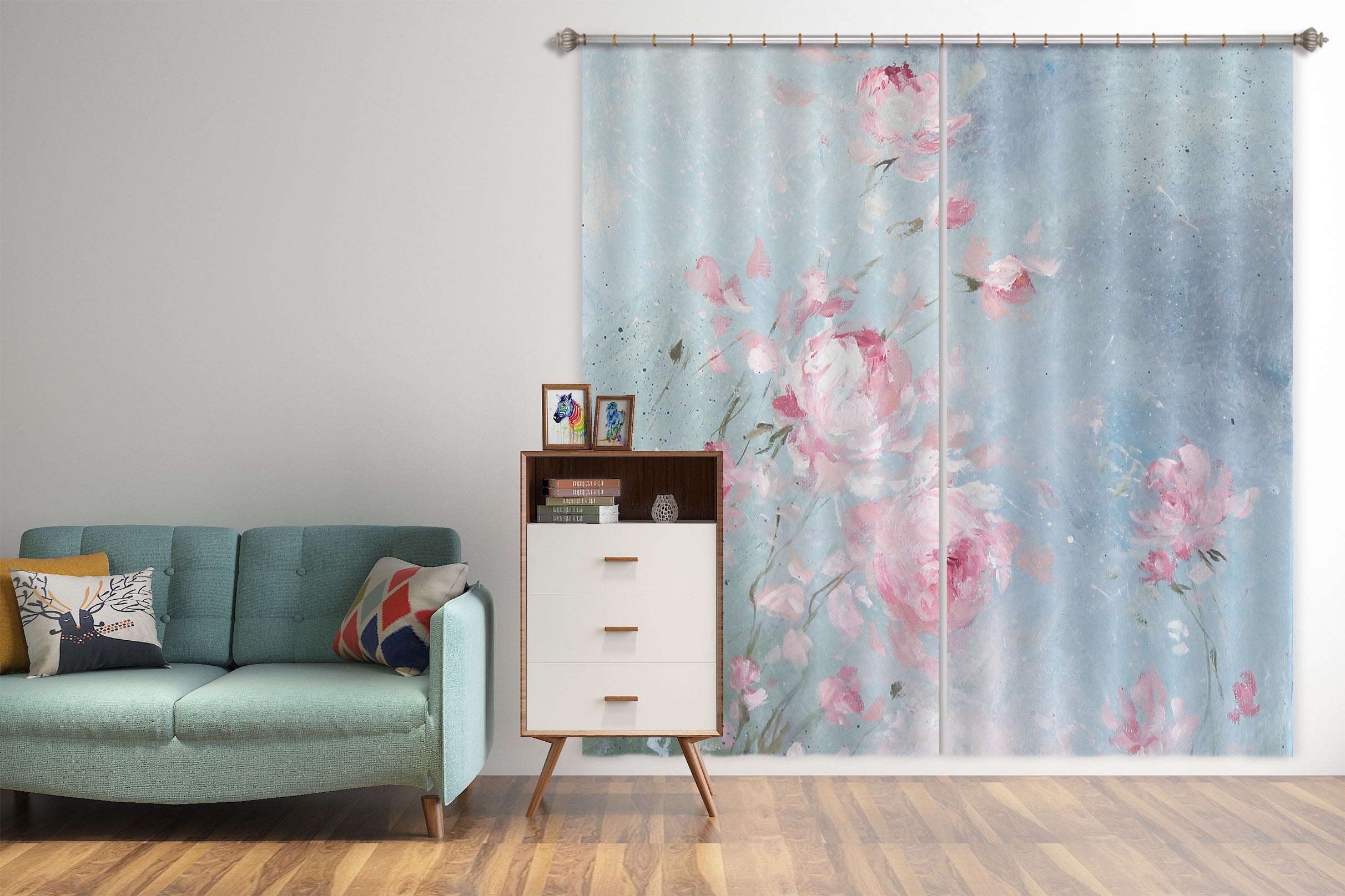 3D Flower Bush 3064 Debi Coules Curtain Curtains Drapes