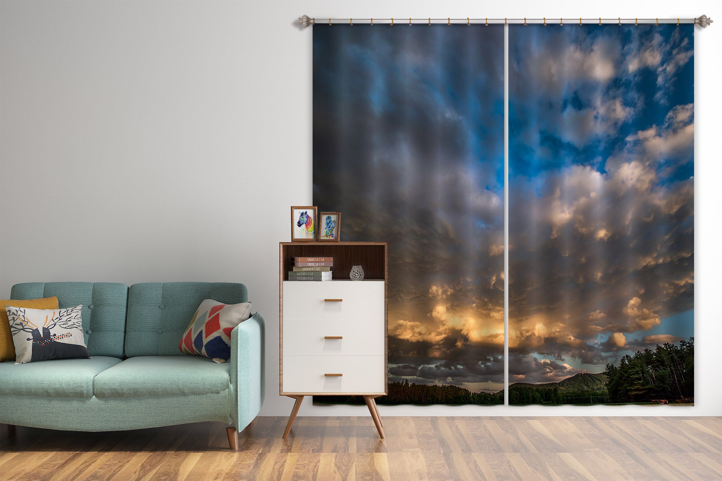 3D Sky 86055 Jerry LoFaro Curtain Curtains Drapes