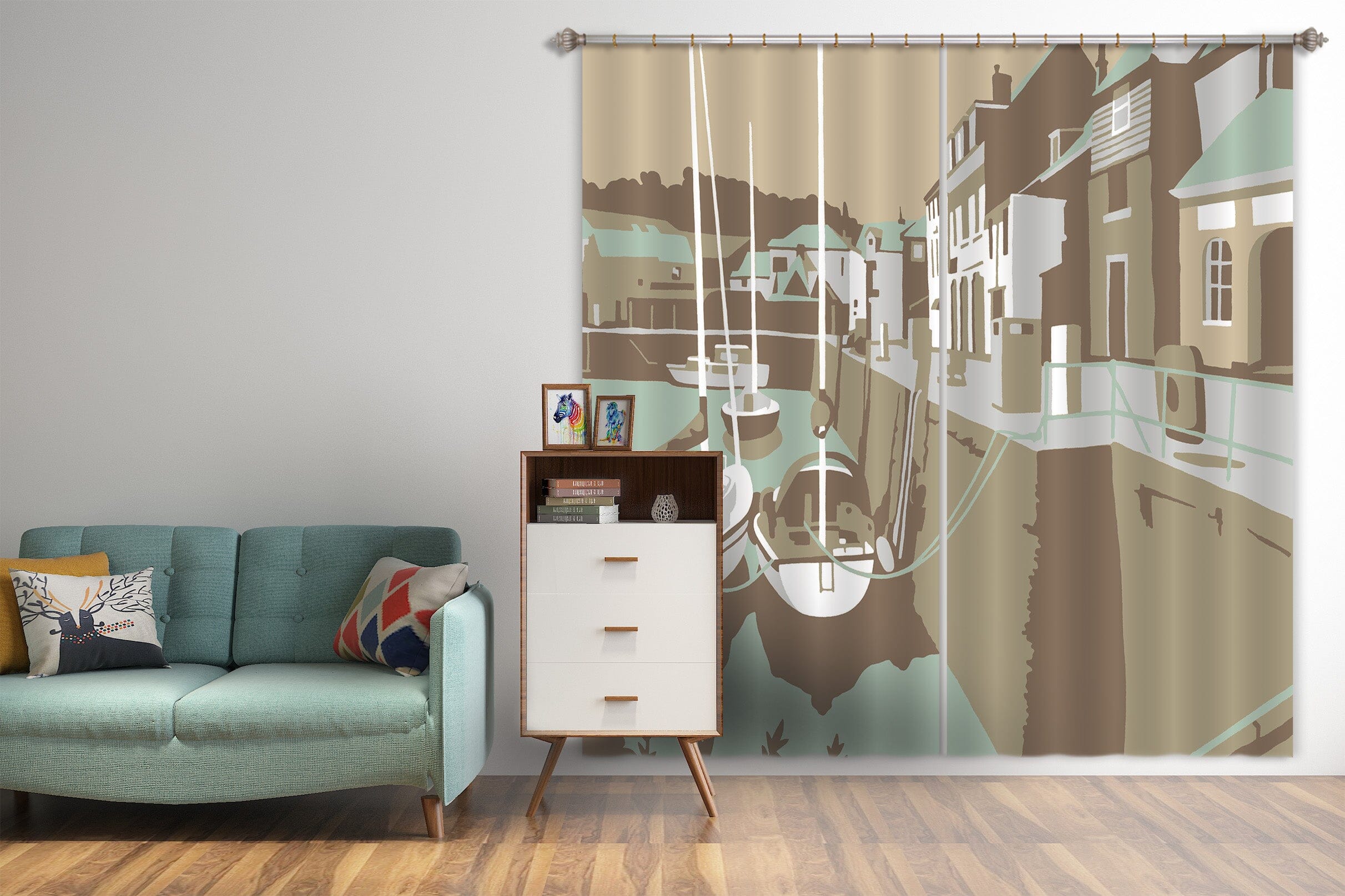 3D Padstow 048 Steve Read Curtain Curtains Drapes Curtains AJ Creativity Home 